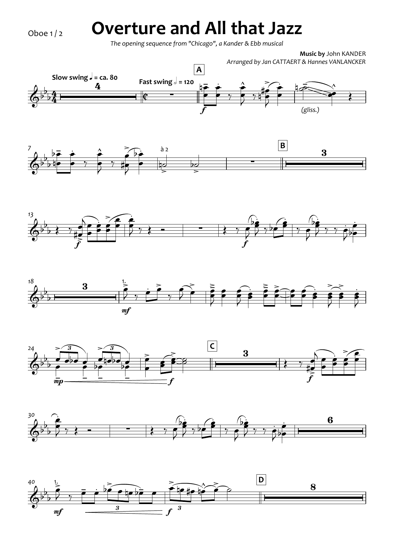 Oboe 1&2 — sheet music cover (first page)
