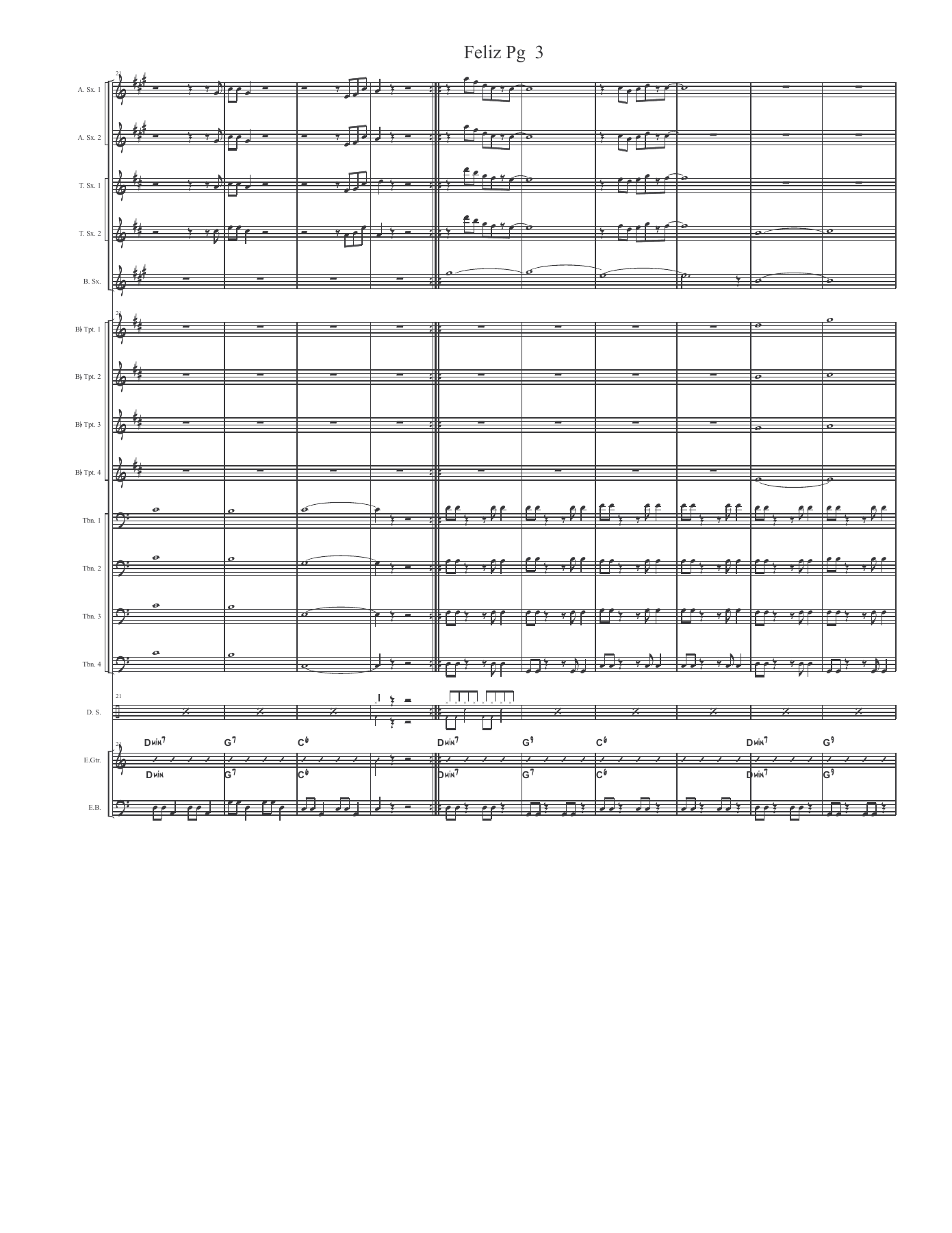 Feliz Navidad Score — page 3