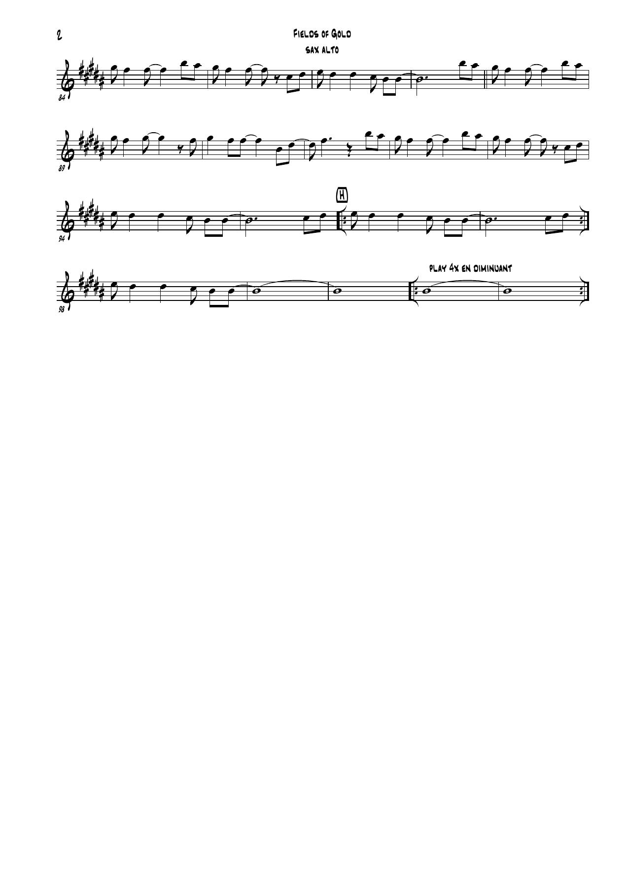 Saxophone Alto — page 2