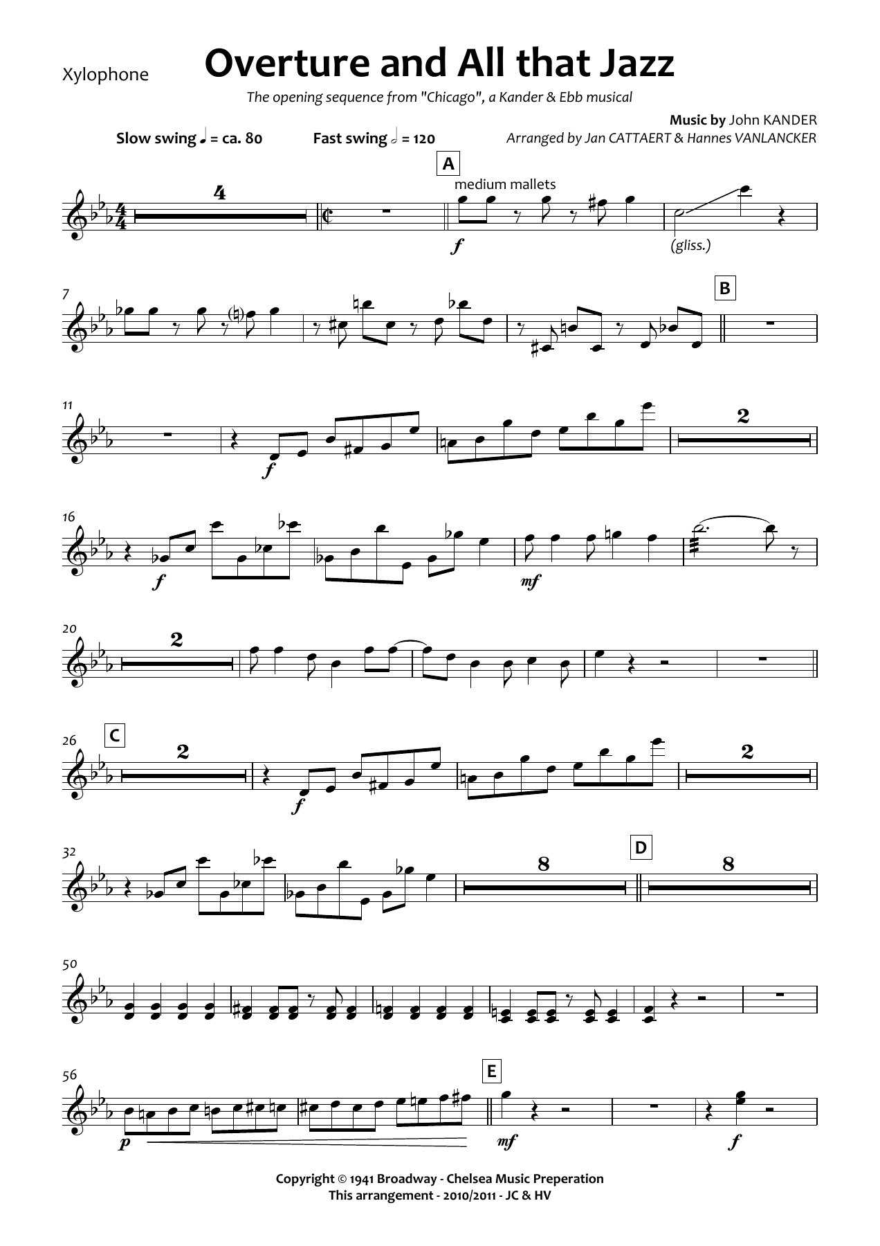 Xylophone — concert_band sheet music arranged by Jan CATTAERT & Hannes VANLANCKER | Traditional