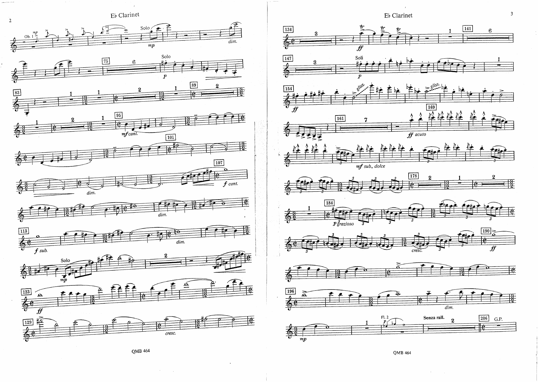 Overture to Candid - 05 - Eb Clarinet — page 2