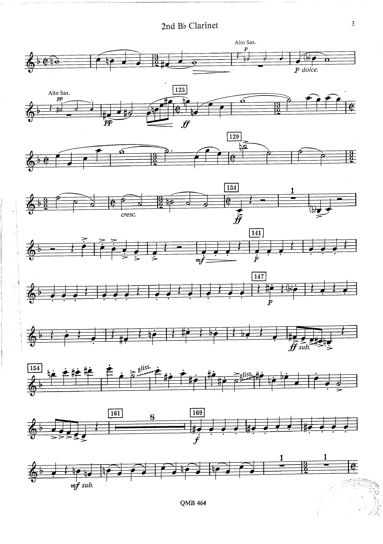 Overture to Candid - 07 - Clarinet — page 3