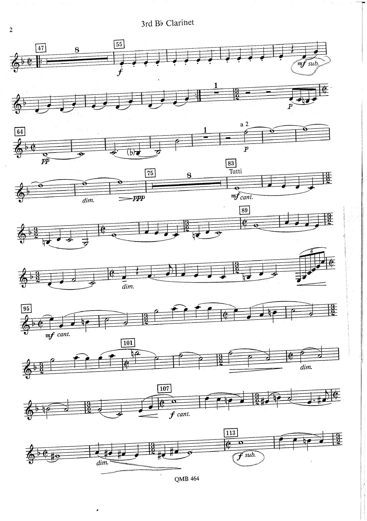 Overture to Candid - 08 - Clarinet — page 2