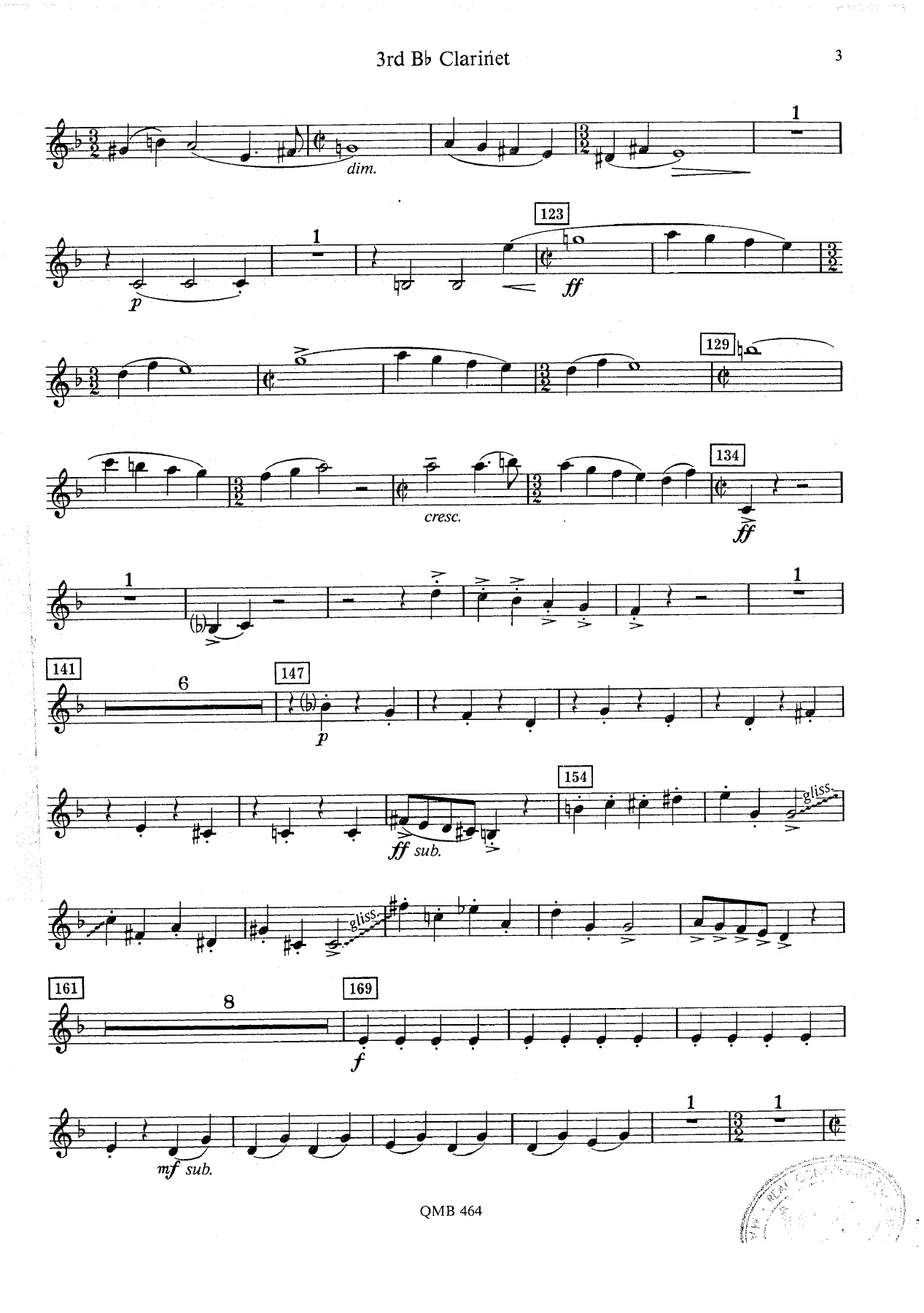 Overture to Candid - 08 - Clarinet — page 3
