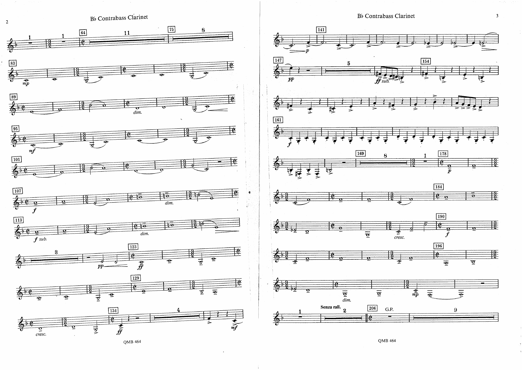 Overture to Candid - 11 - Contrabass Clarinet — page 2