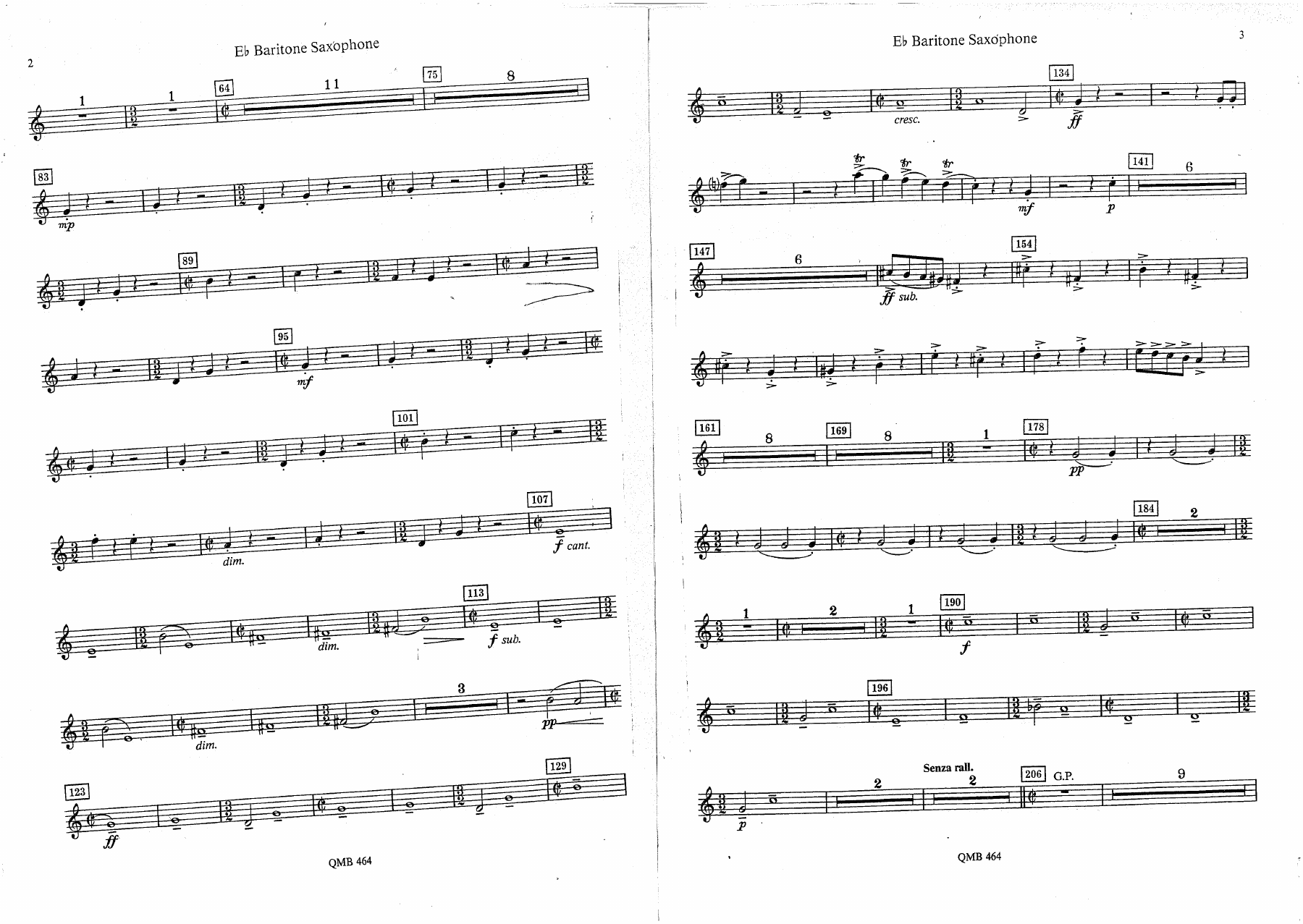 Overture to Candid - 15 - Baritone Saxophone — page 2