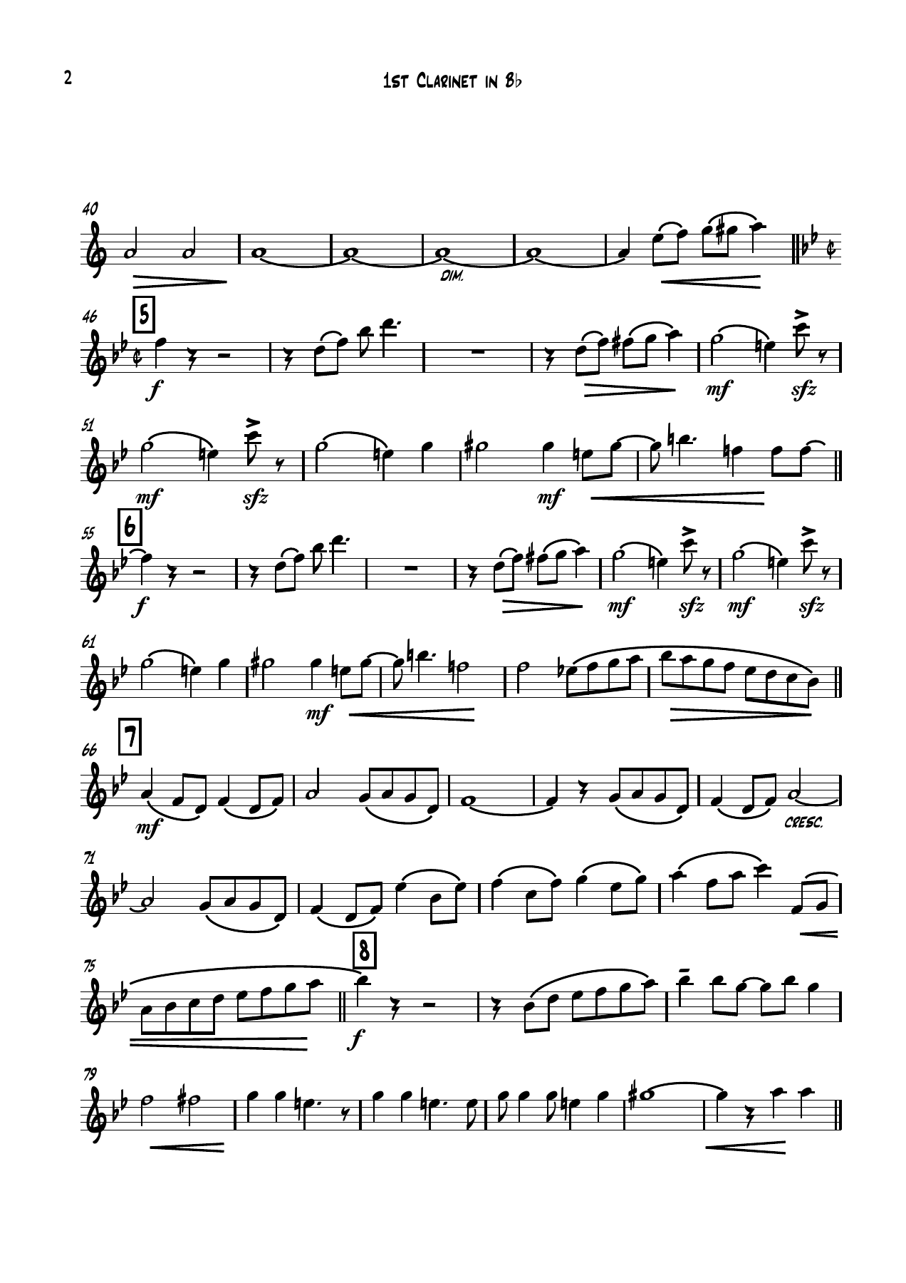 1 clarinete Bb — page 2