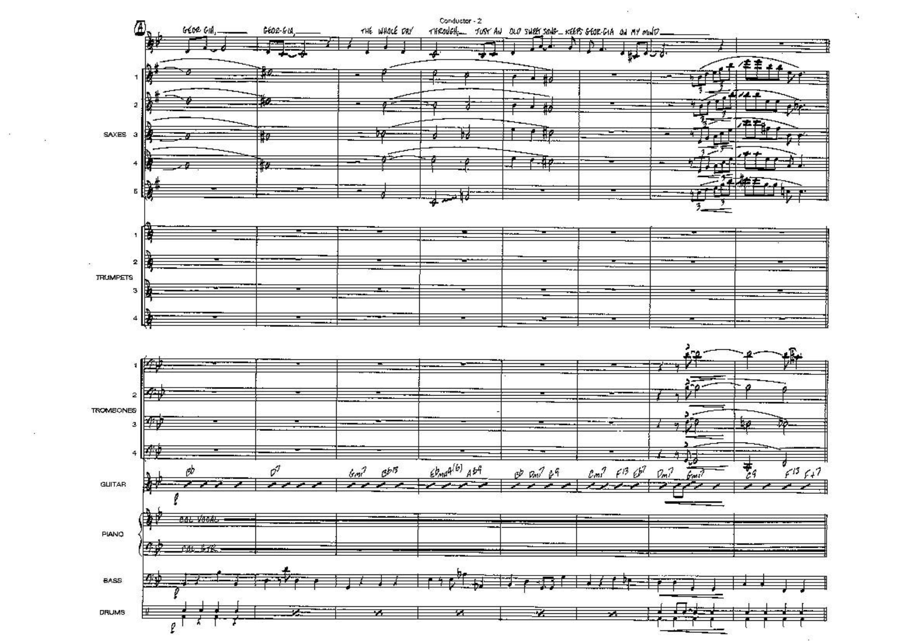 Georgia On My Mind VOCAL Bb SCORE — page 2