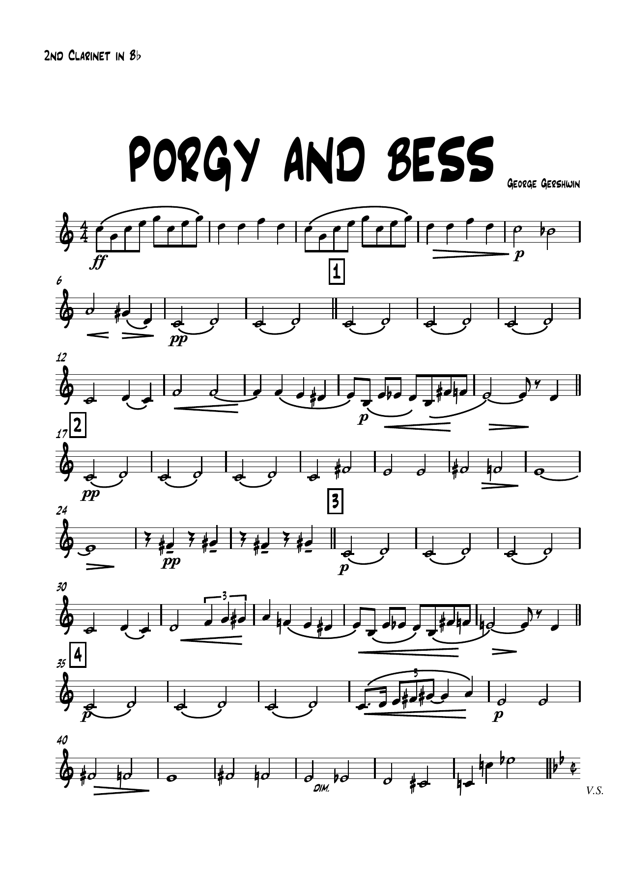 2 clarinete Bb — sheet music preview