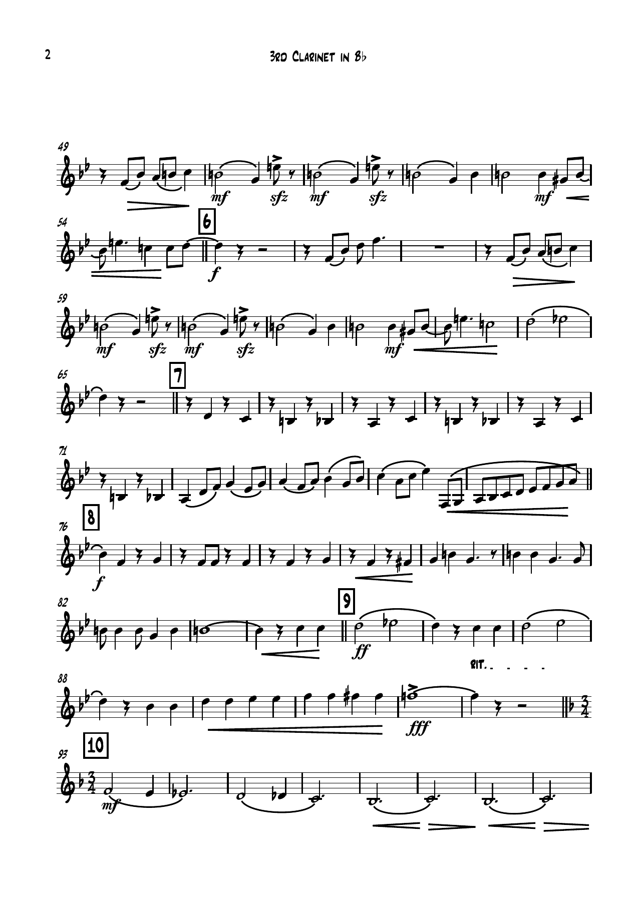 3 clarinete Bb — page 2