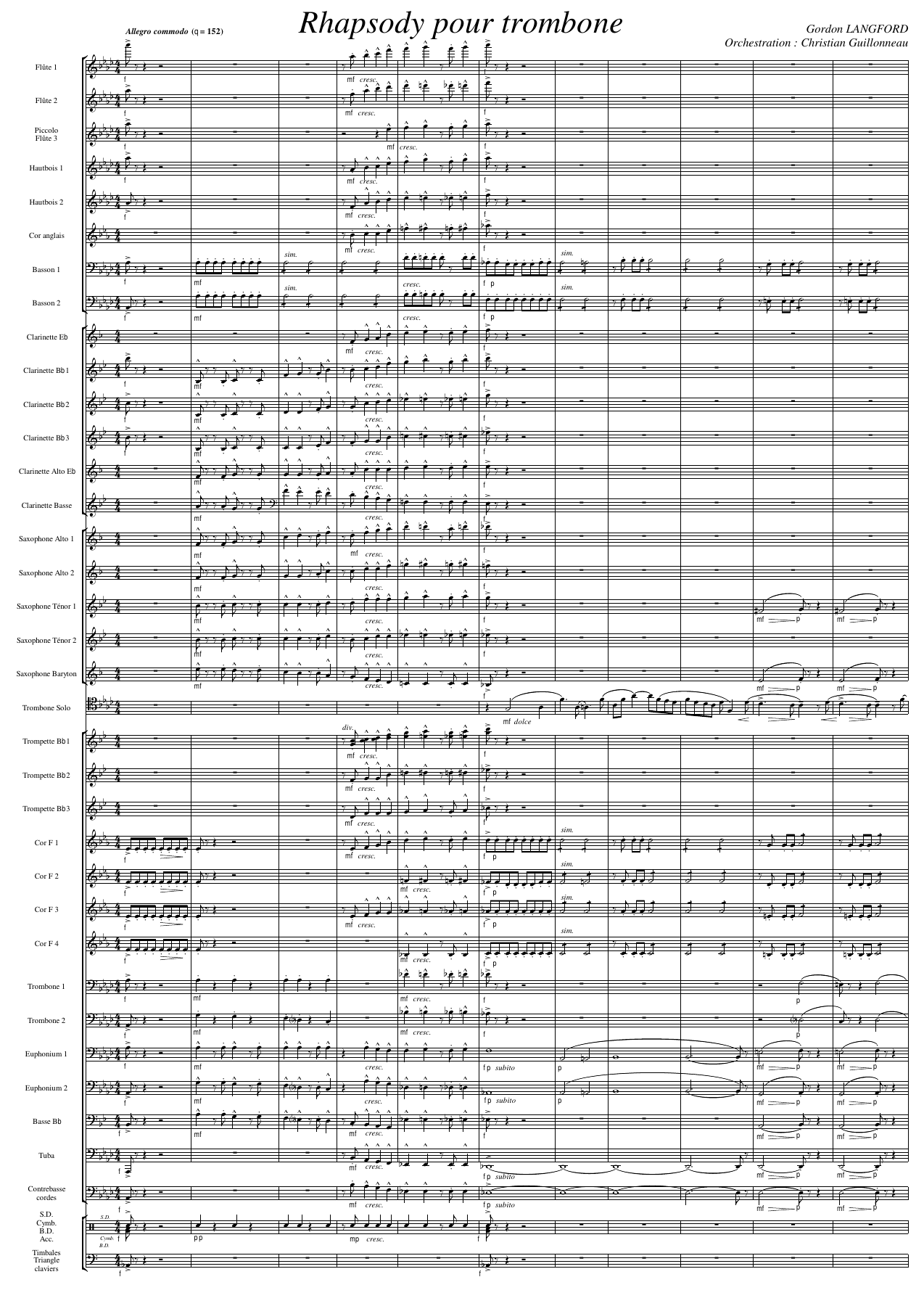 rhapsody-langford — sheet music cover (first page)