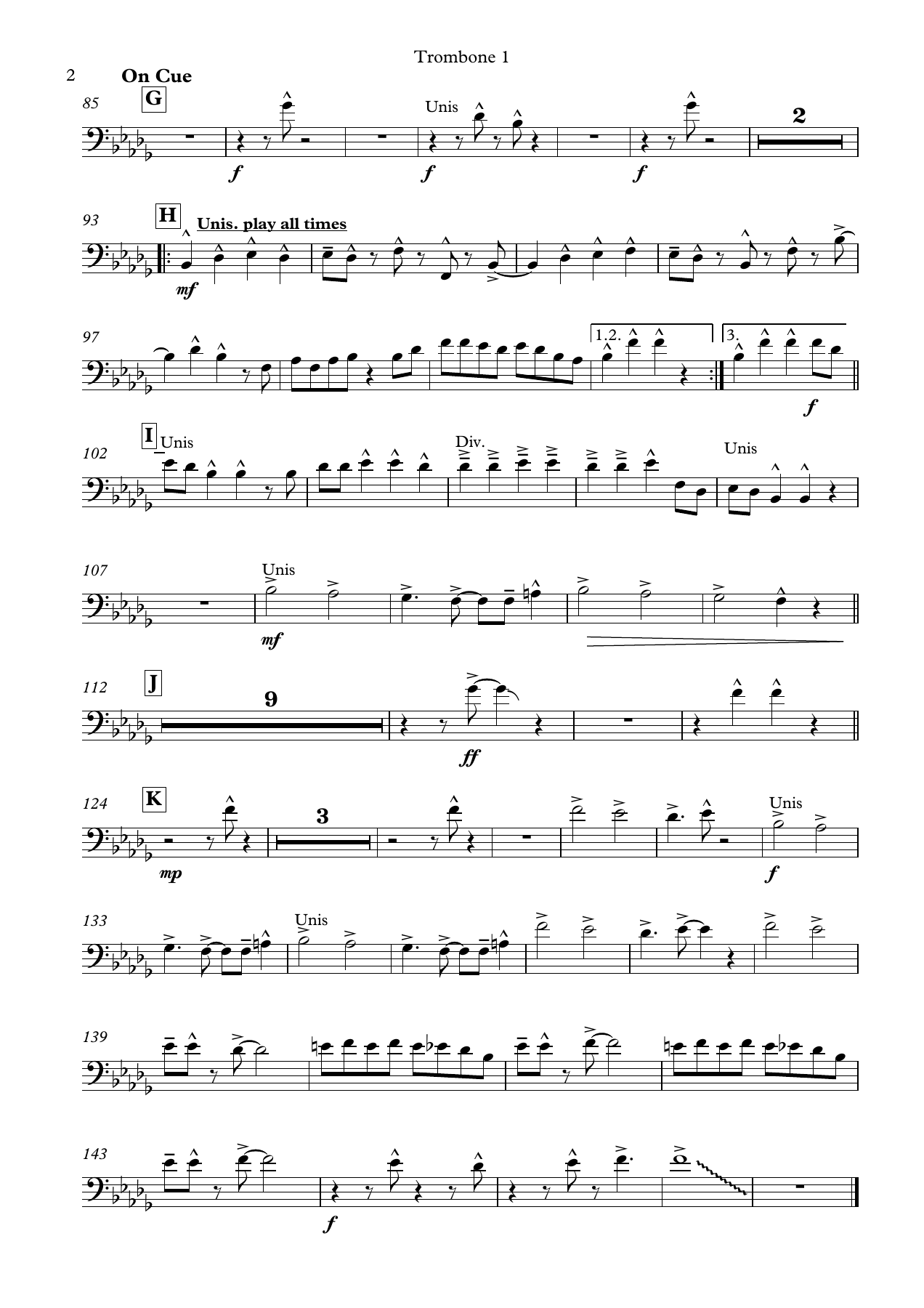Hit the Road Jack - Trombone — page 2