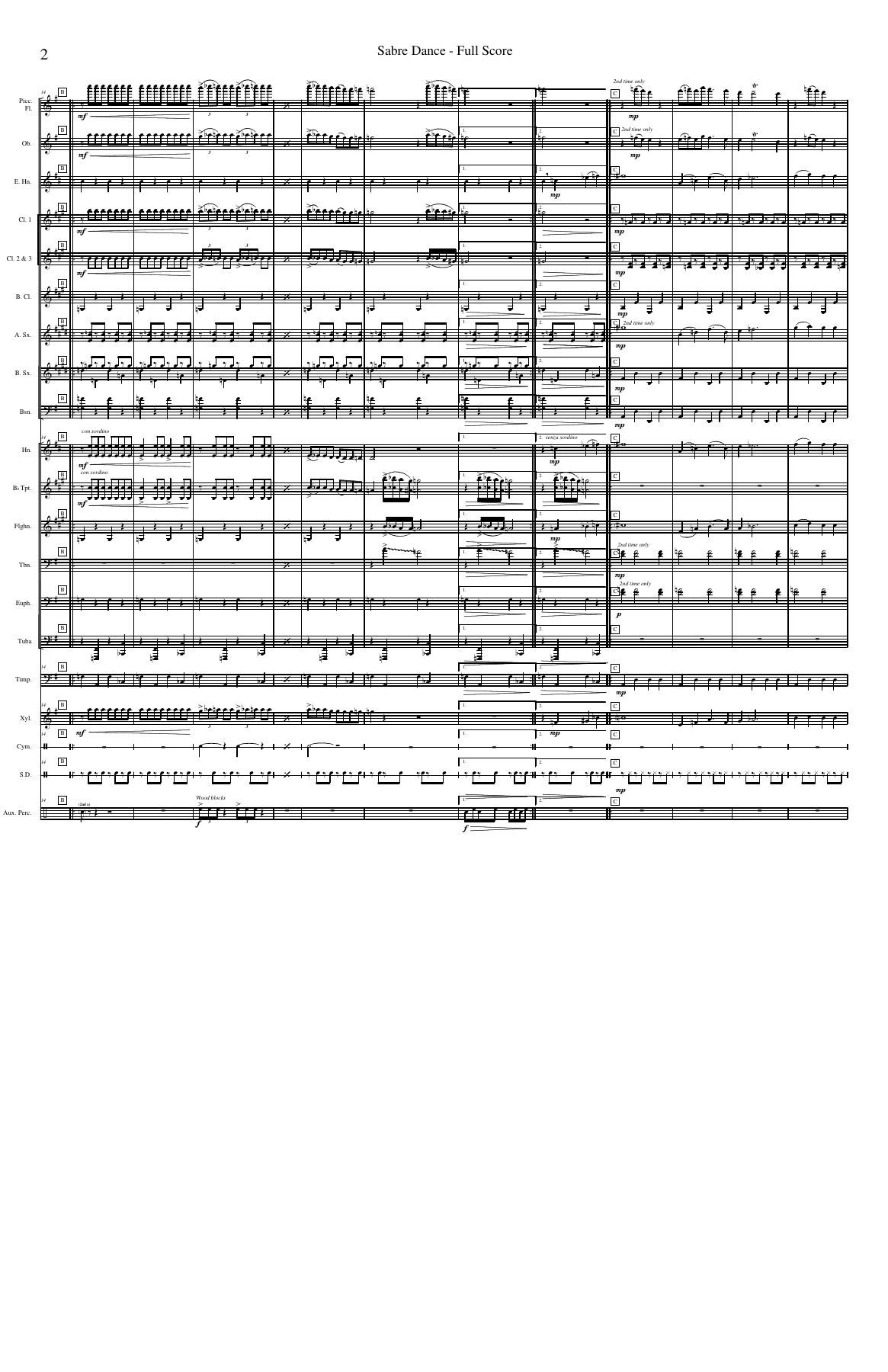 Sabre Dance — page 2