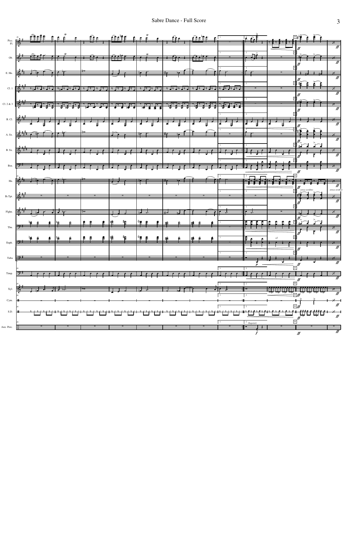 Sabre Dance — page 3
