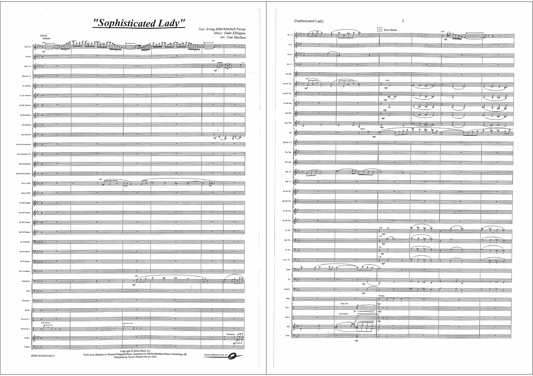 Sophisticated Lady score — page 2