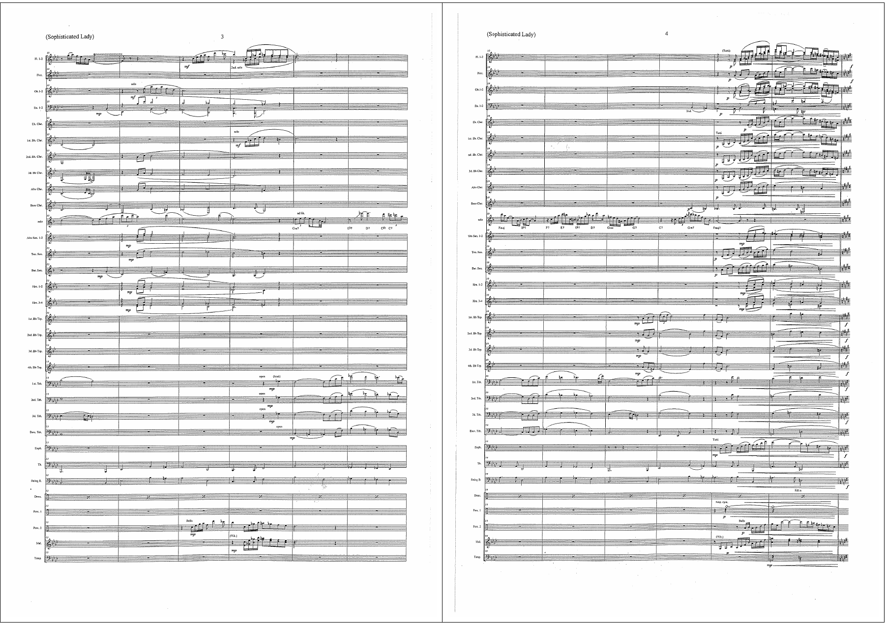 Sophisticated Lady score — page 3