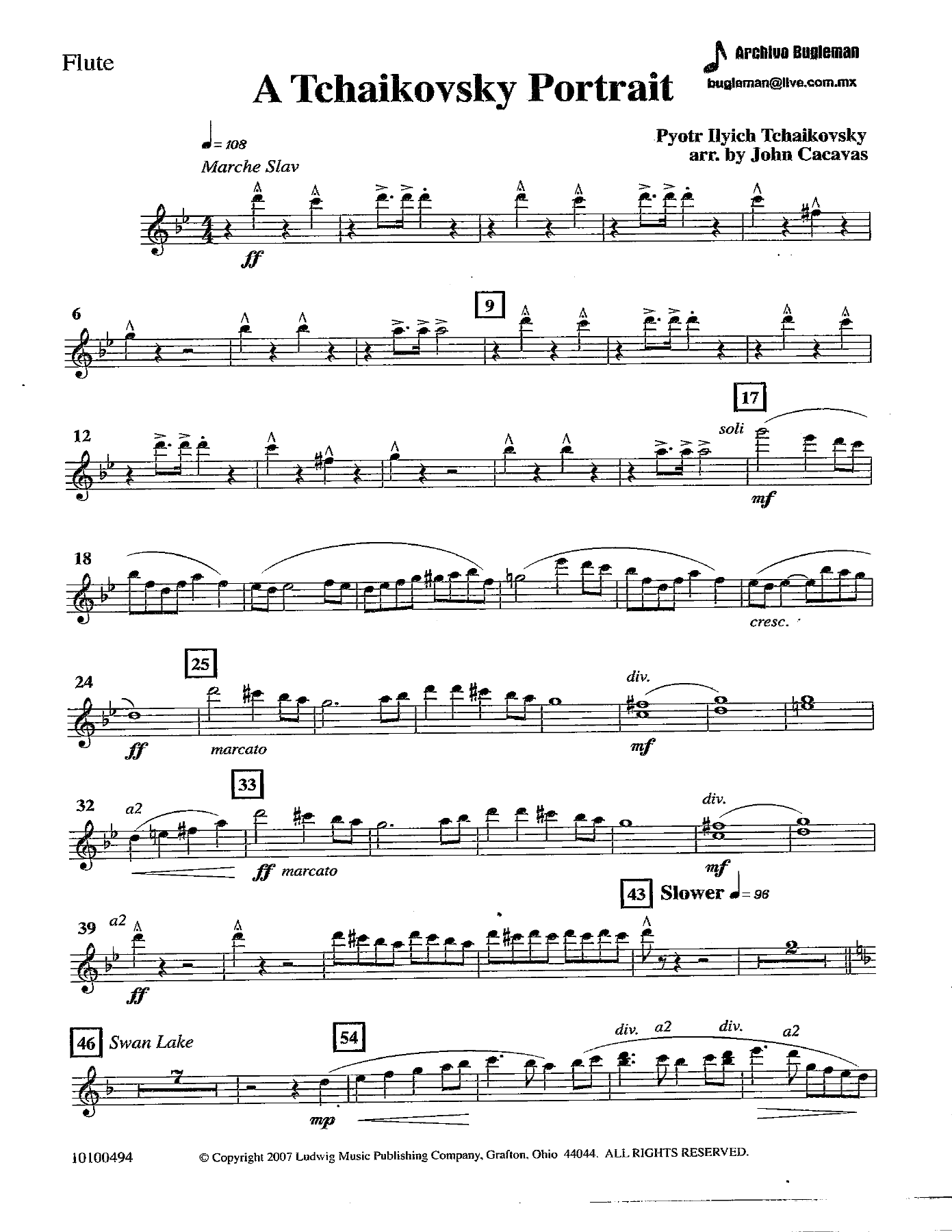 A Tchaikovsky Portrait Partes — page 3