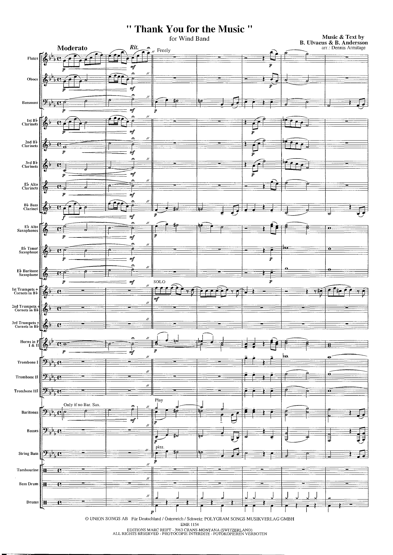 Thank You For The Music (A.Armitage) ABBA — page 2