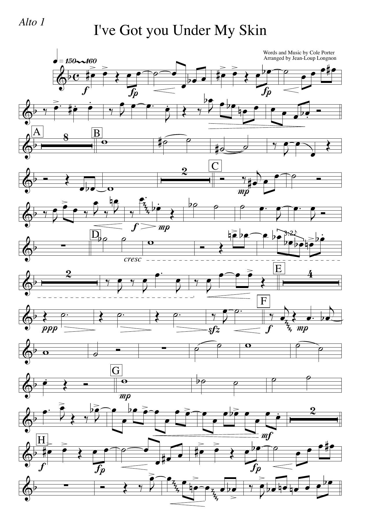 I Got You Alto1 — sheet music preview