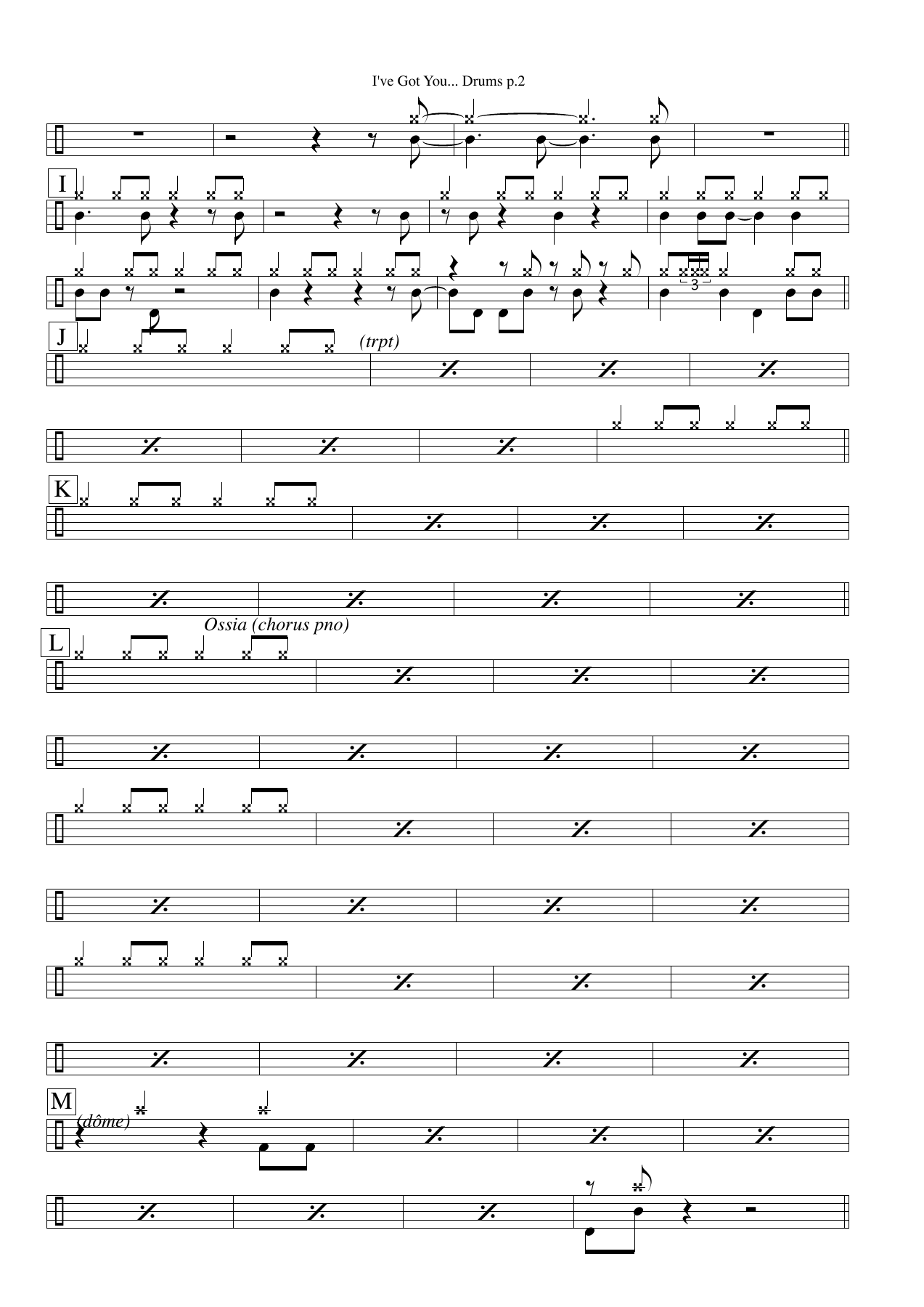 I Got You Drums — page 2