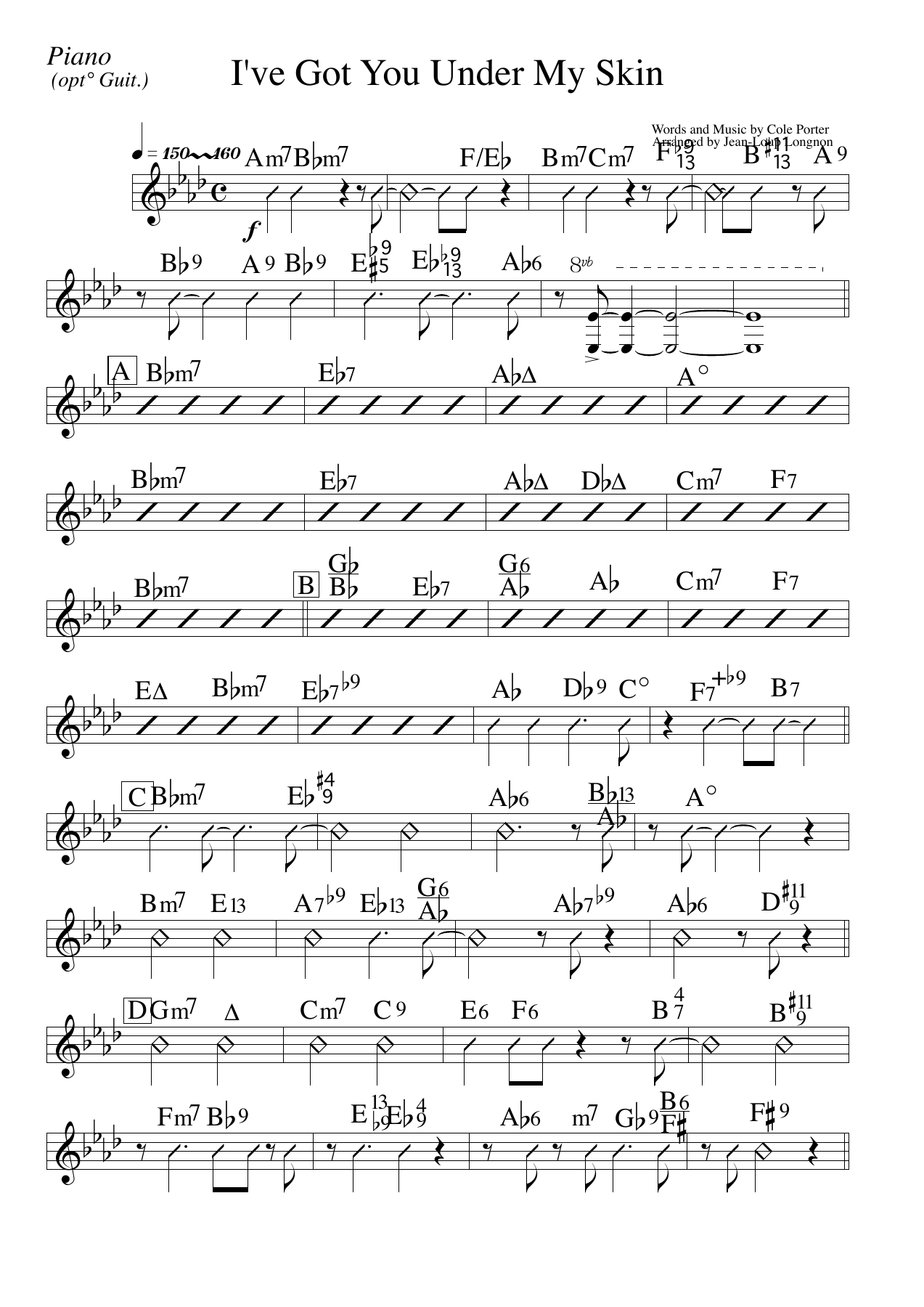 I Got You pno — sheet music cover (first page)