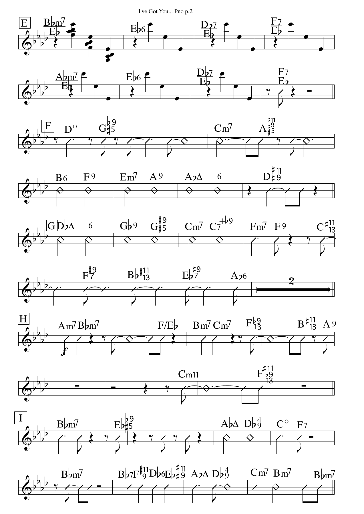 I Got You pno — page 2