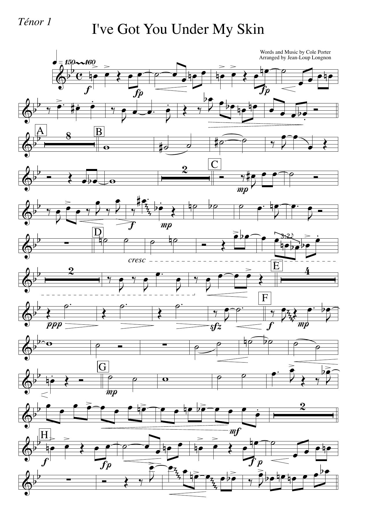 I Got You Ten1 — sheet music cover (first page)
