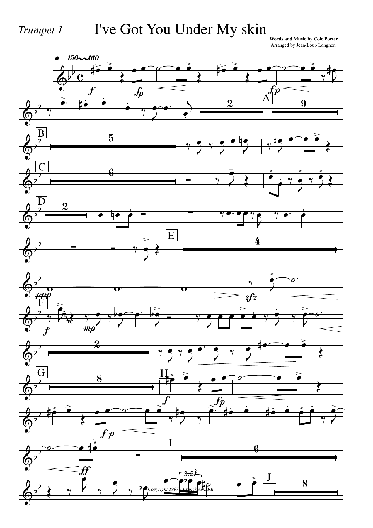 I Got You Tpt1 — sheet music cover (first page)