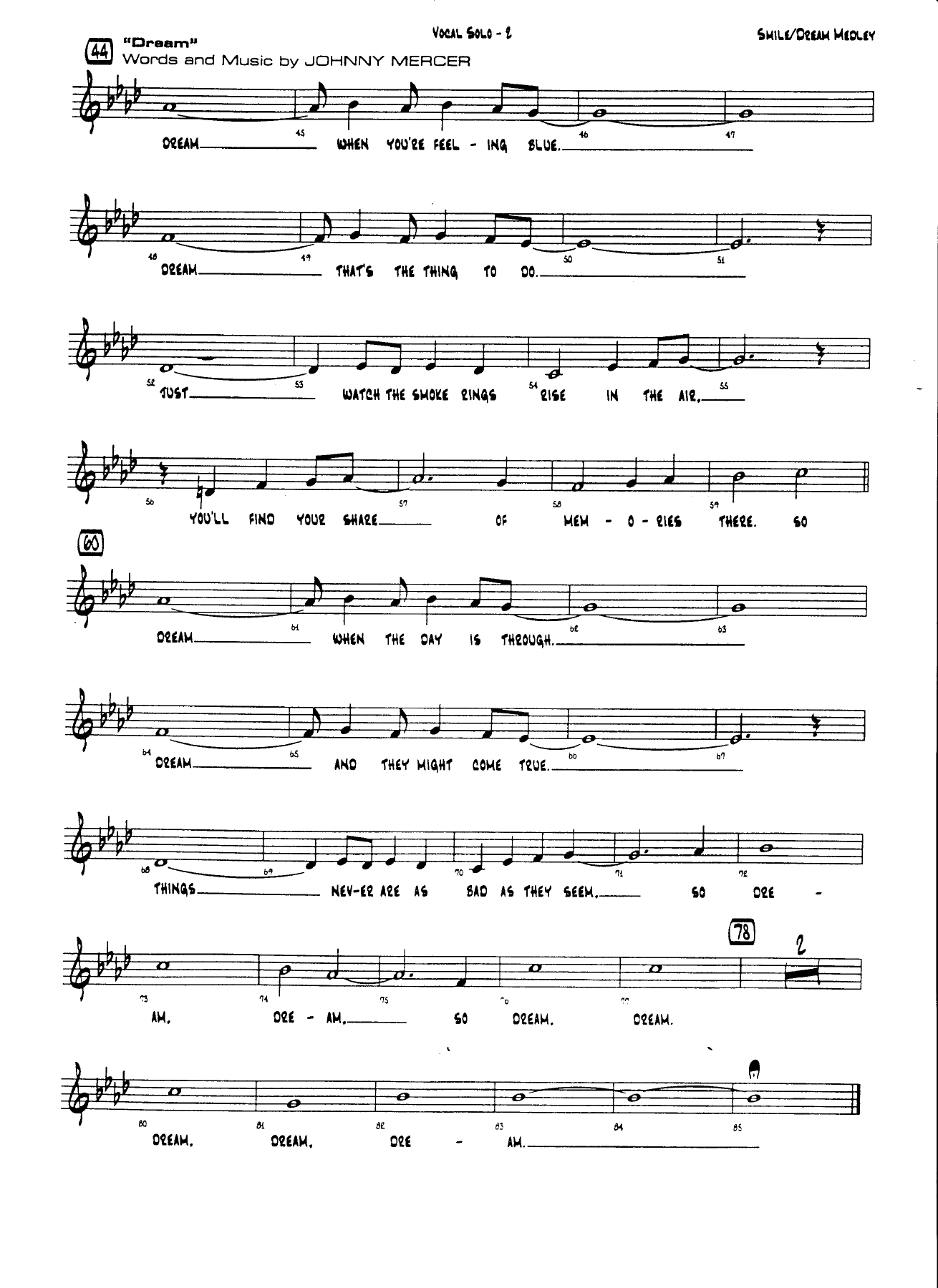I'll Never Smile Again, Dream Medley — page 2