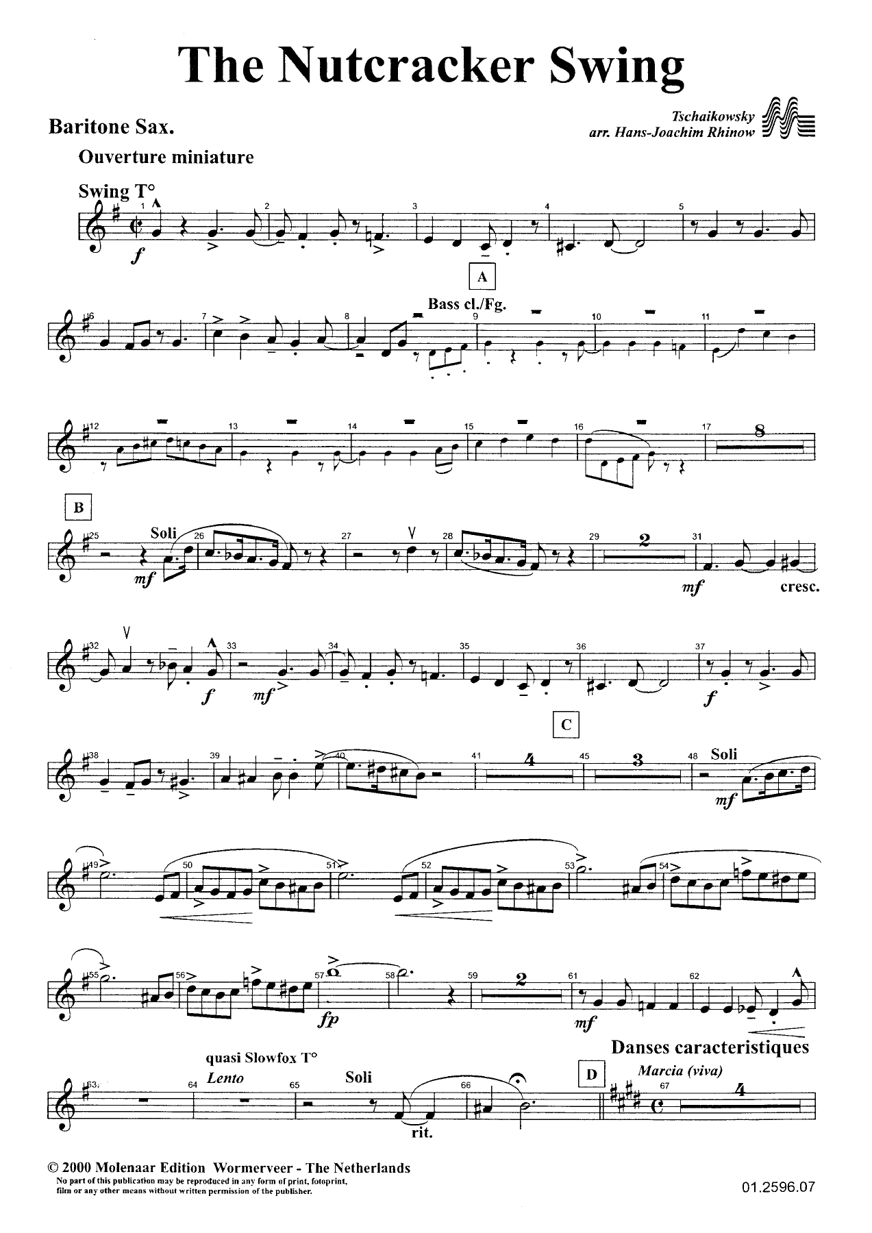 The Nutcracker Swing — sheet music preview