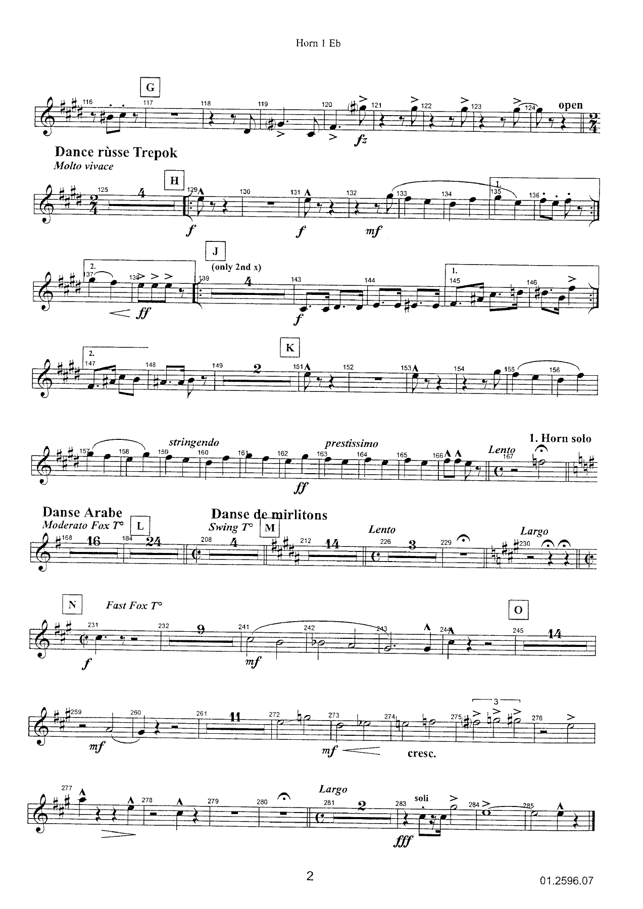 The Nutcracker Swing - Eb Horn — page 2