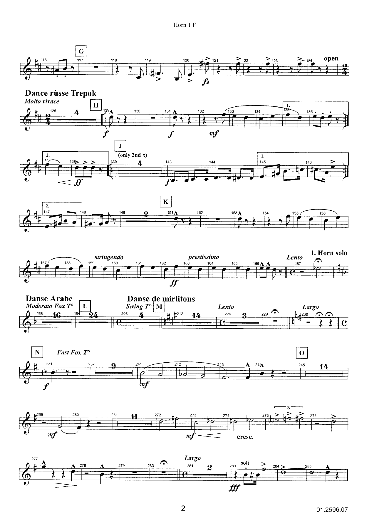 The Nutcracker Swing - F Horn — page 2