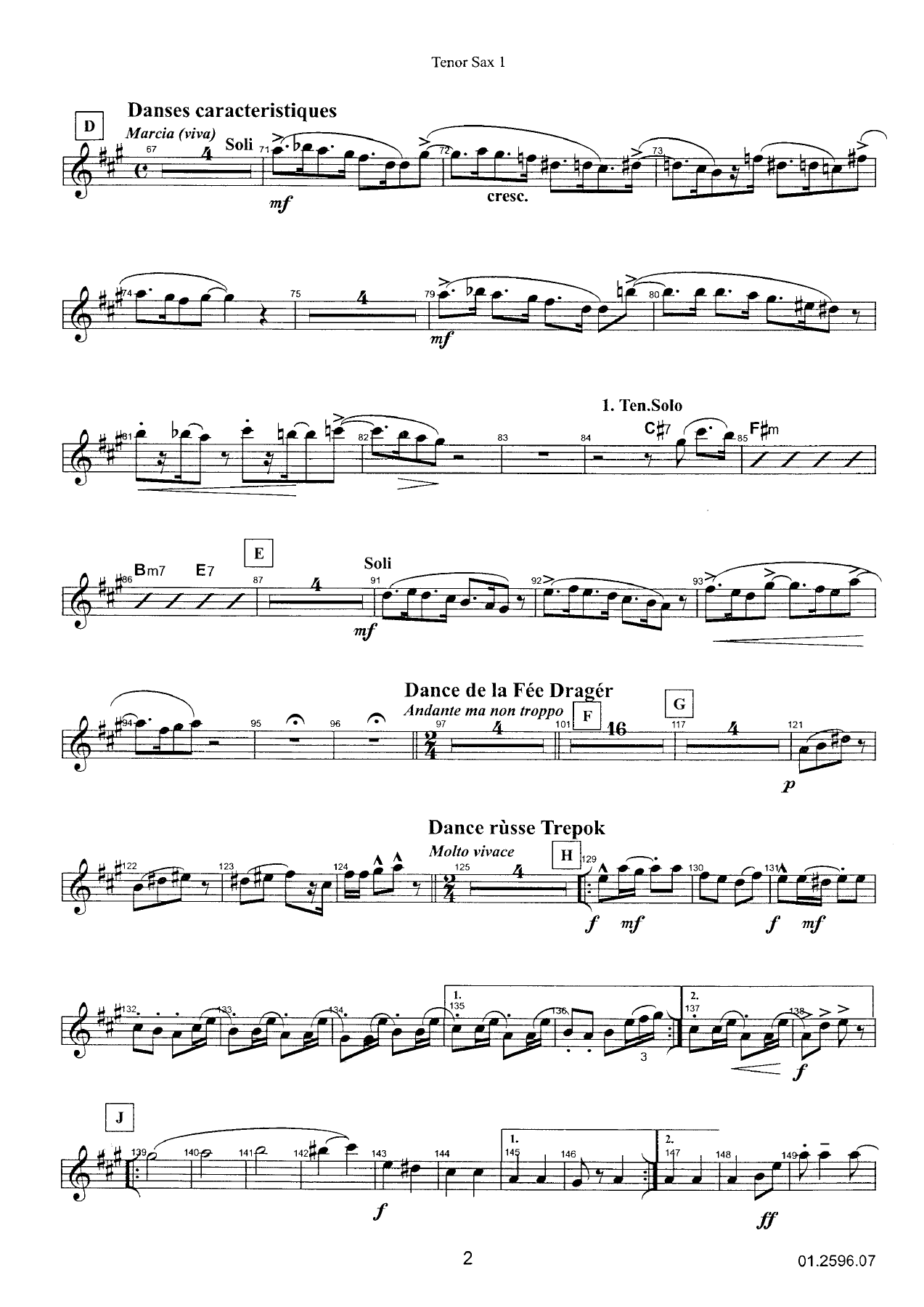 The Nutcracker Swing - Tenor Saxophone — page 2