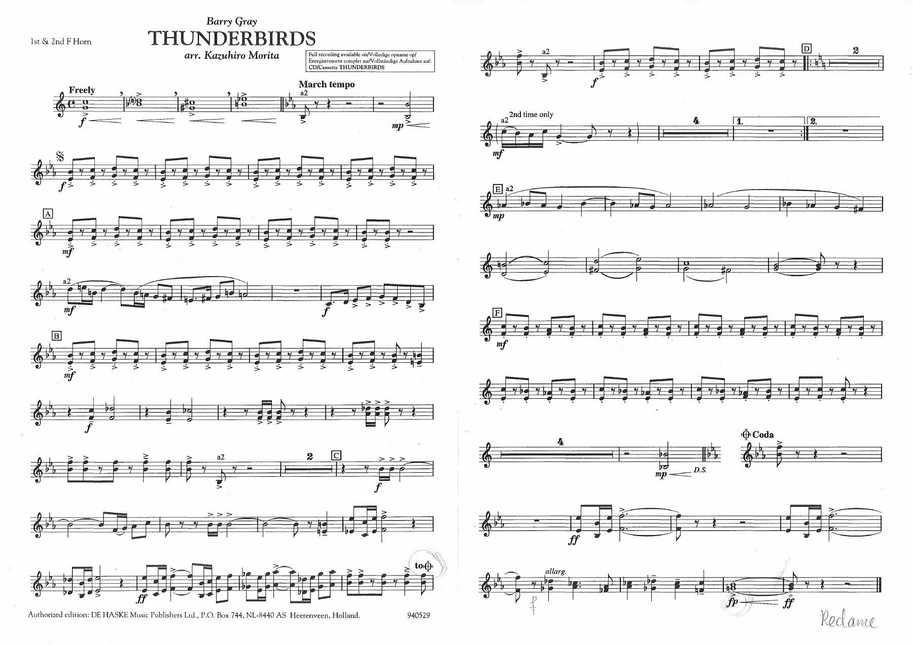 Thunderbirds (K.Morita) Fanfare — page 2