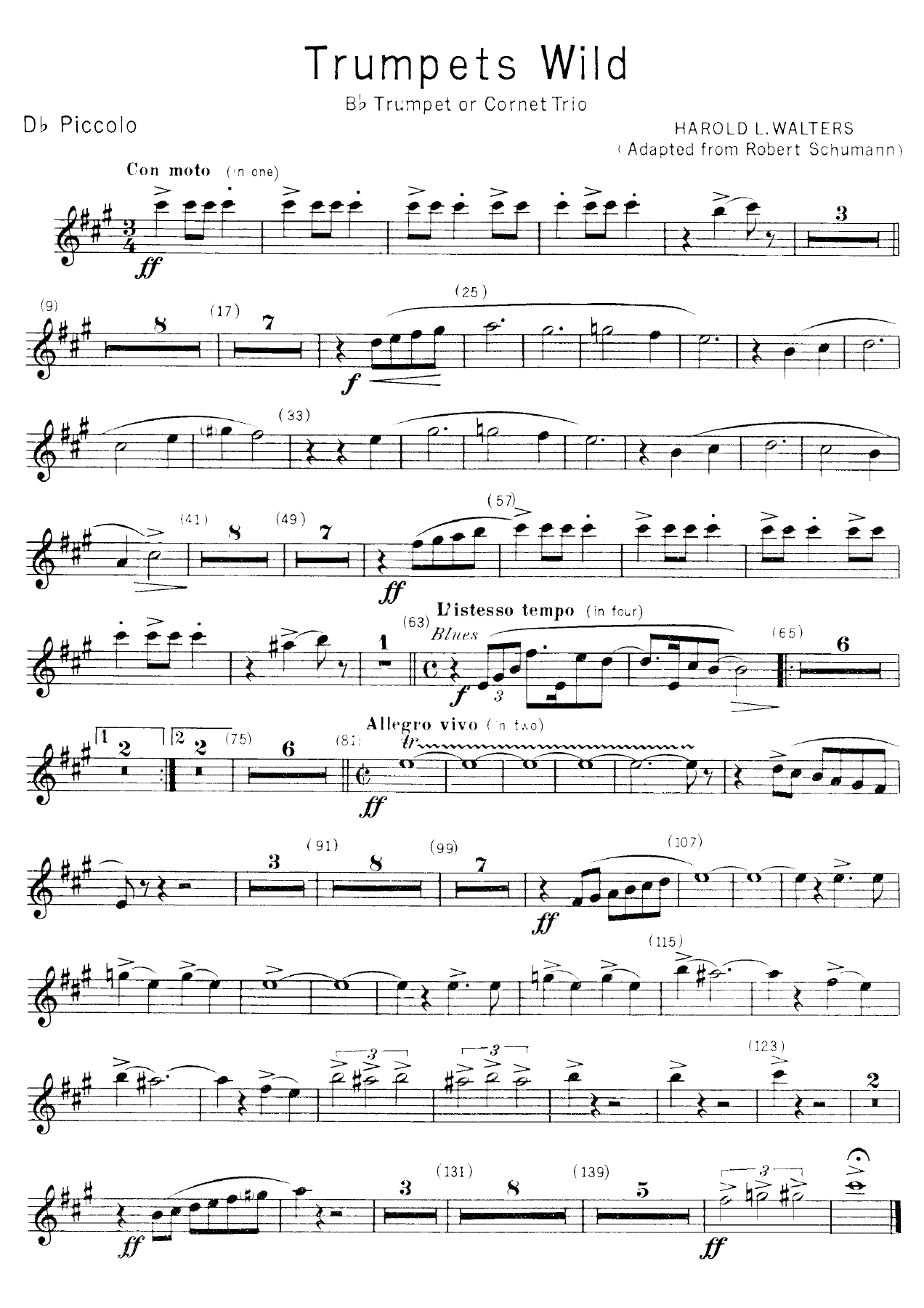 Trumpets Wild — sheet music preview