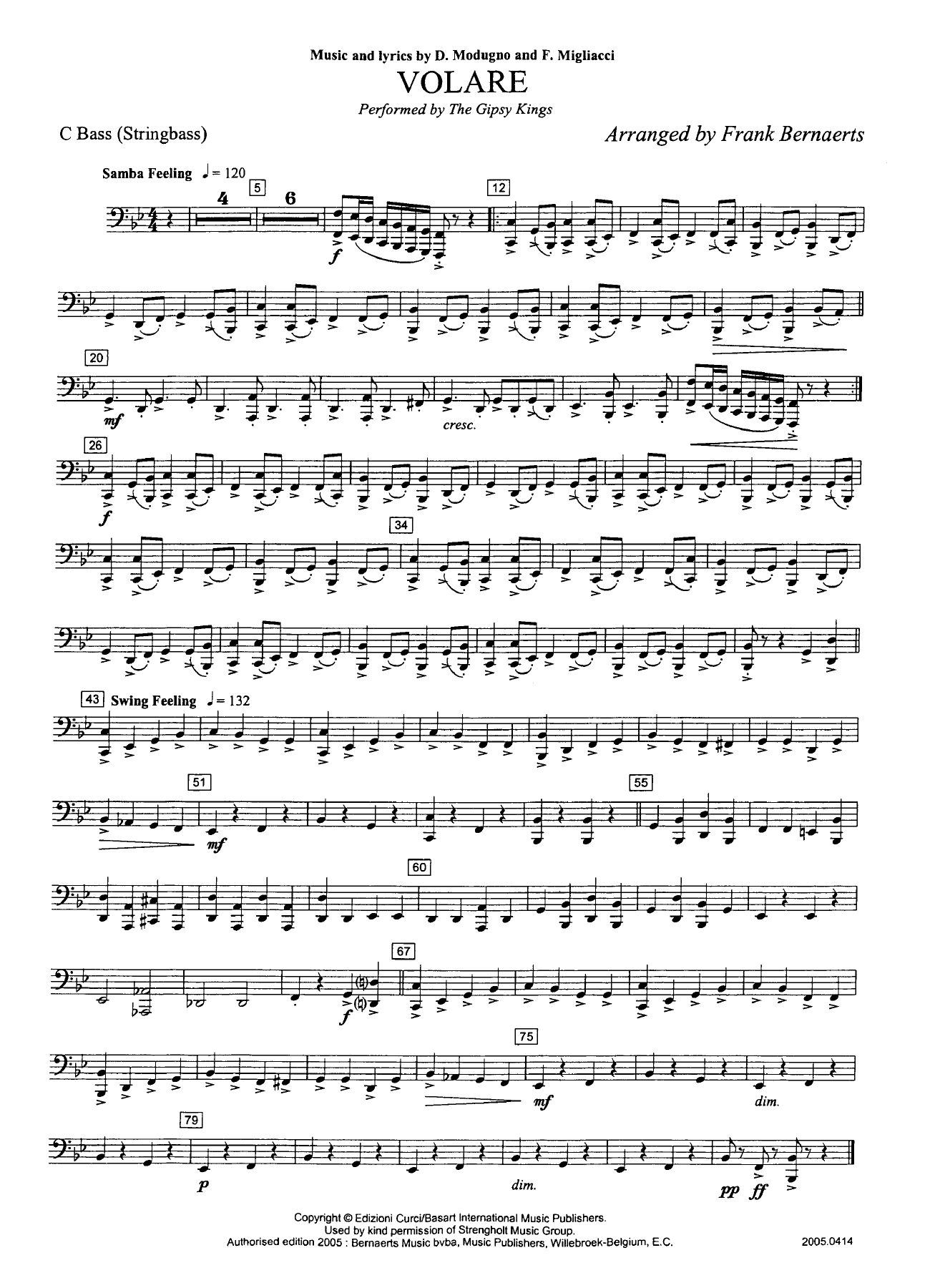 Bass Ut — sheet music cover (first page)