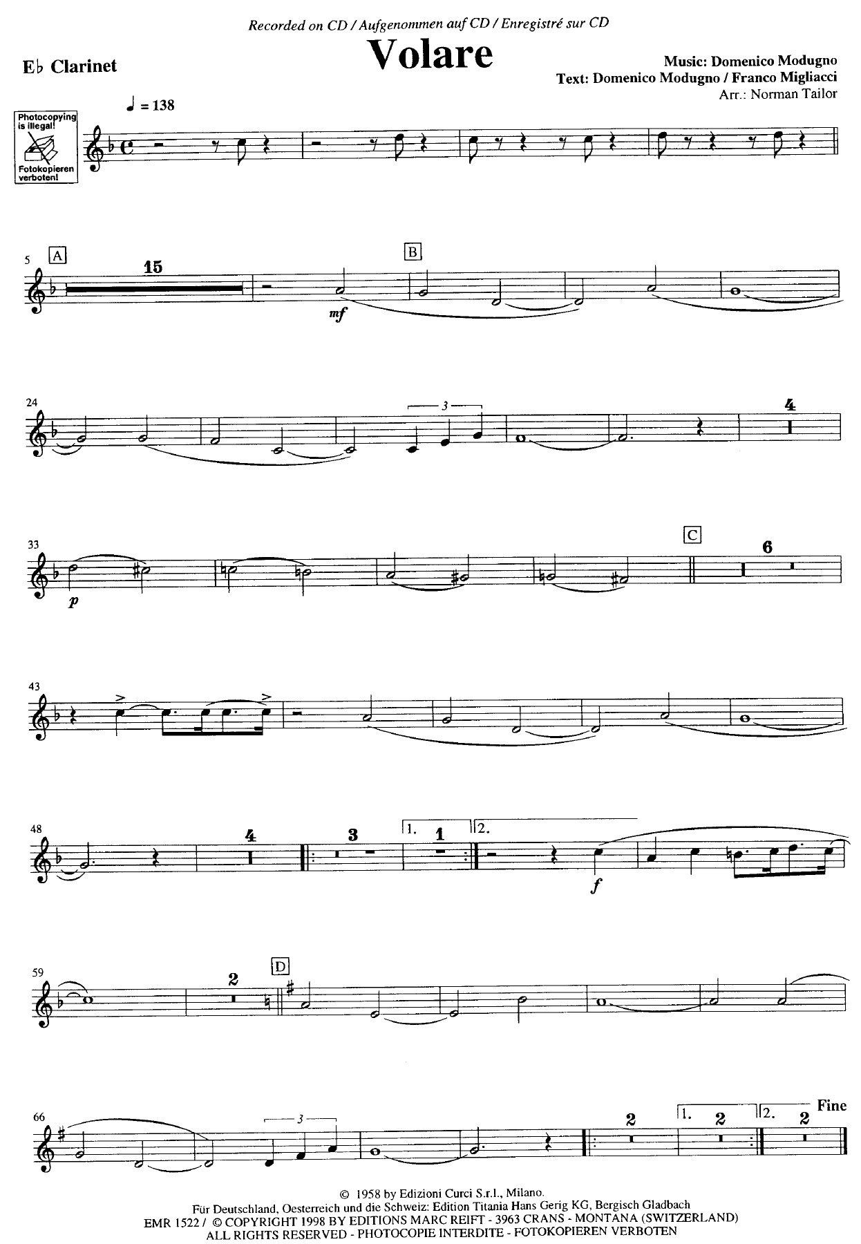 Requinto — sheet music cover (first page)