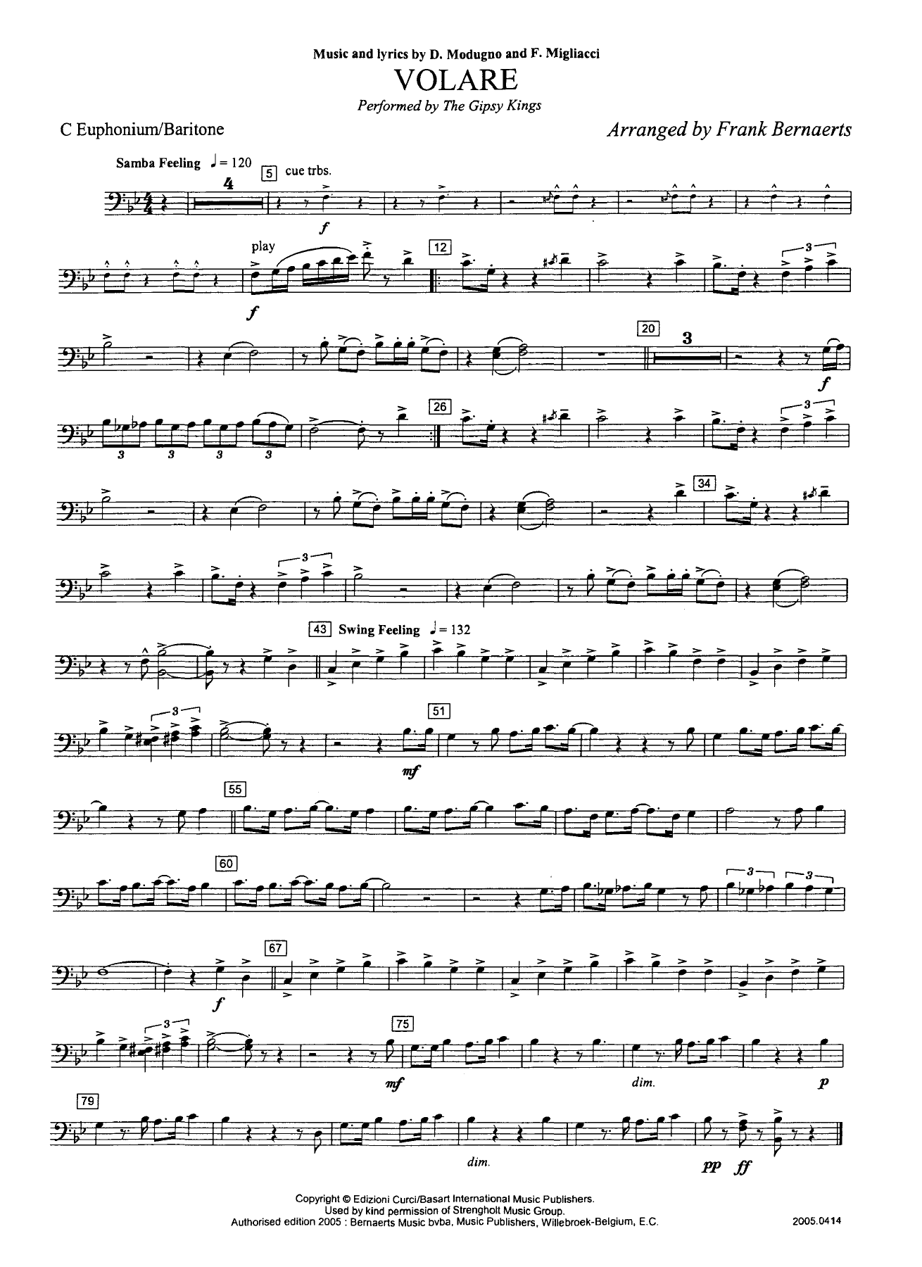 Euphonium Ut — sheet music cover (first page)