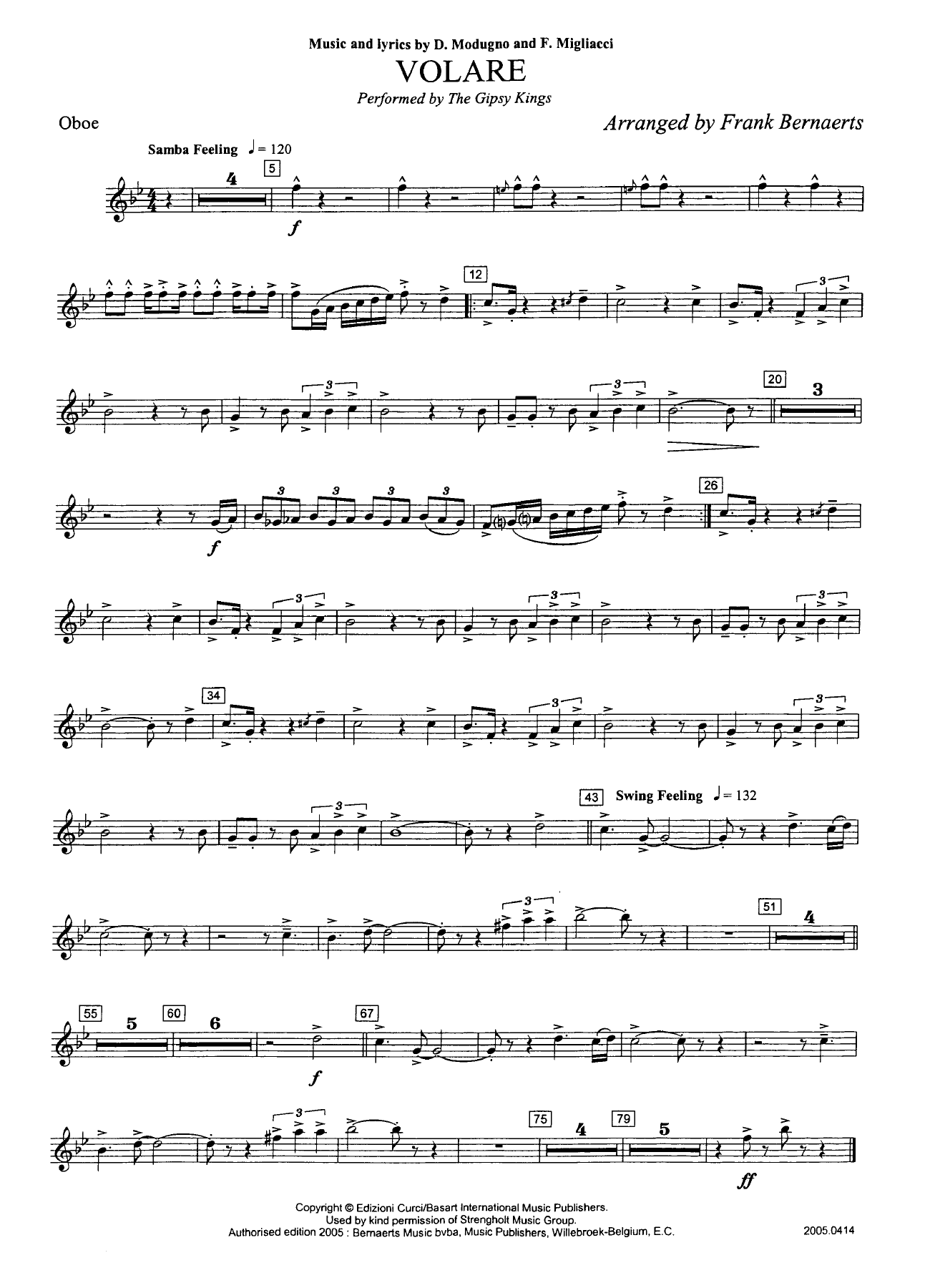 Haut bois — sheet music cover (first page)