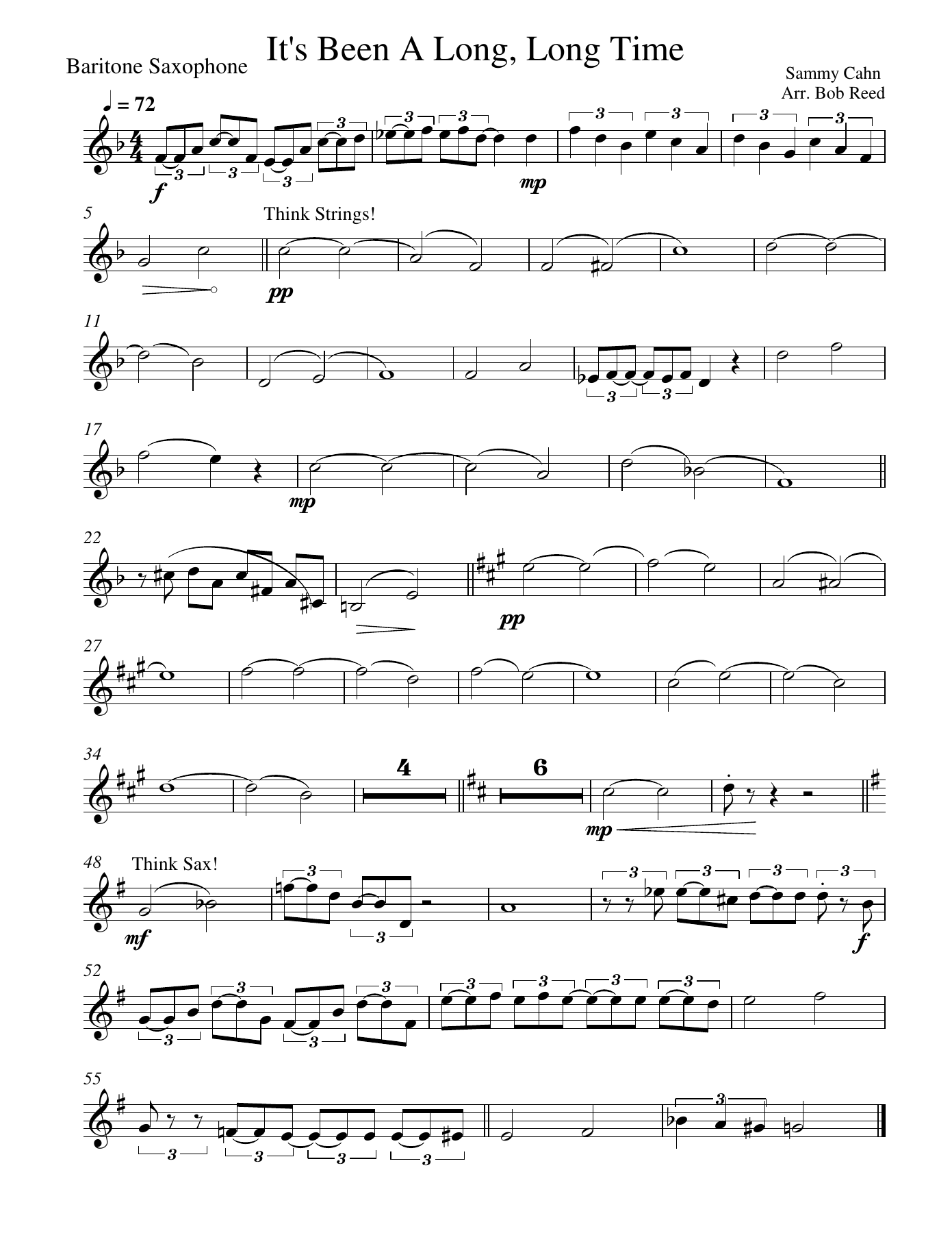LLT Bari — sheet music cover (first page)