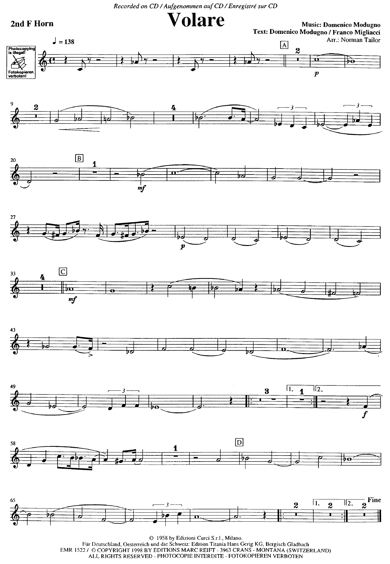 Trompa Fa 2 — sheet music cover (first page)