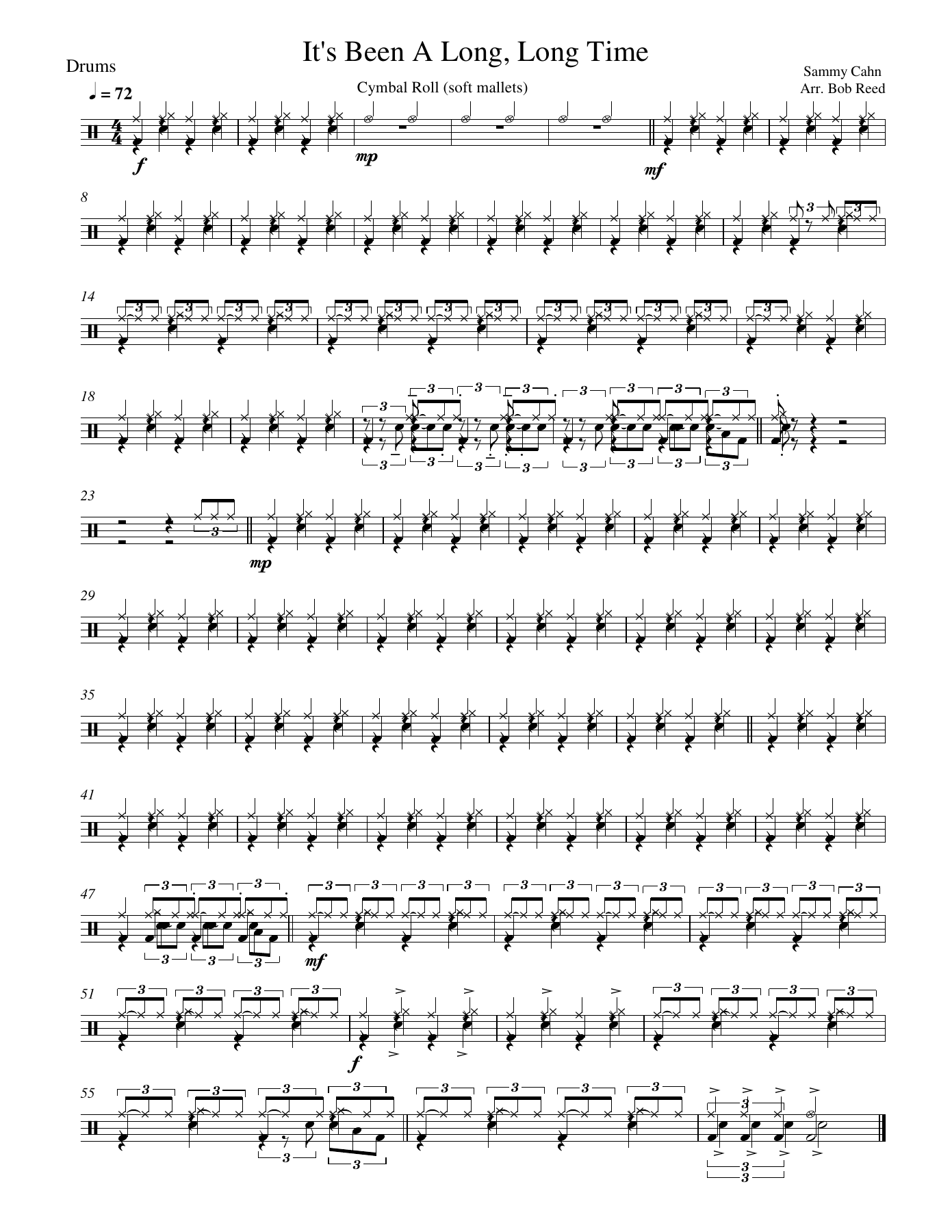 LLT Drums — sheet music cover (first page)