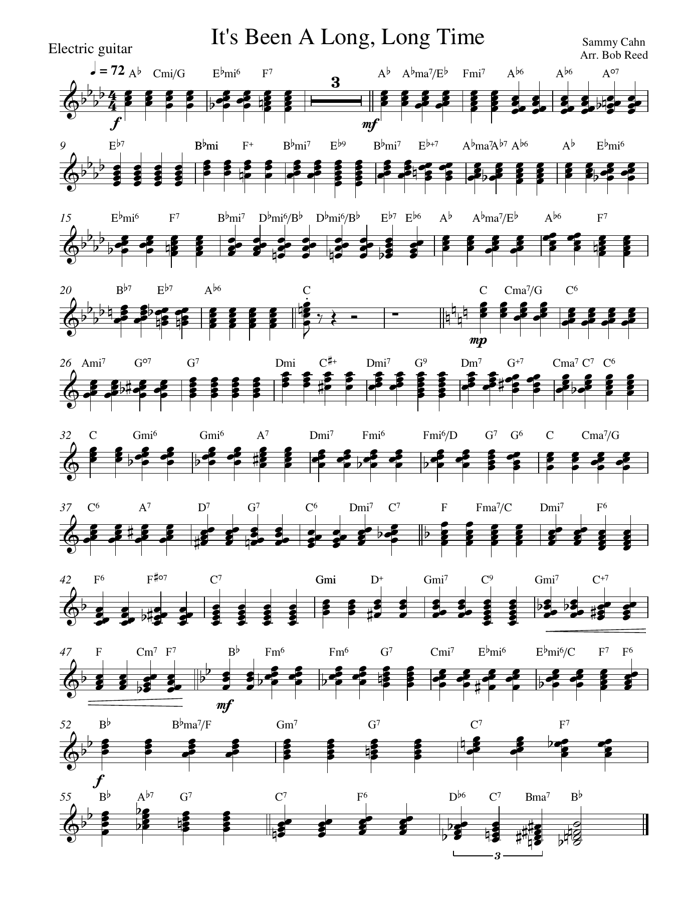 LLT Guitar — sheet music cover (first page)