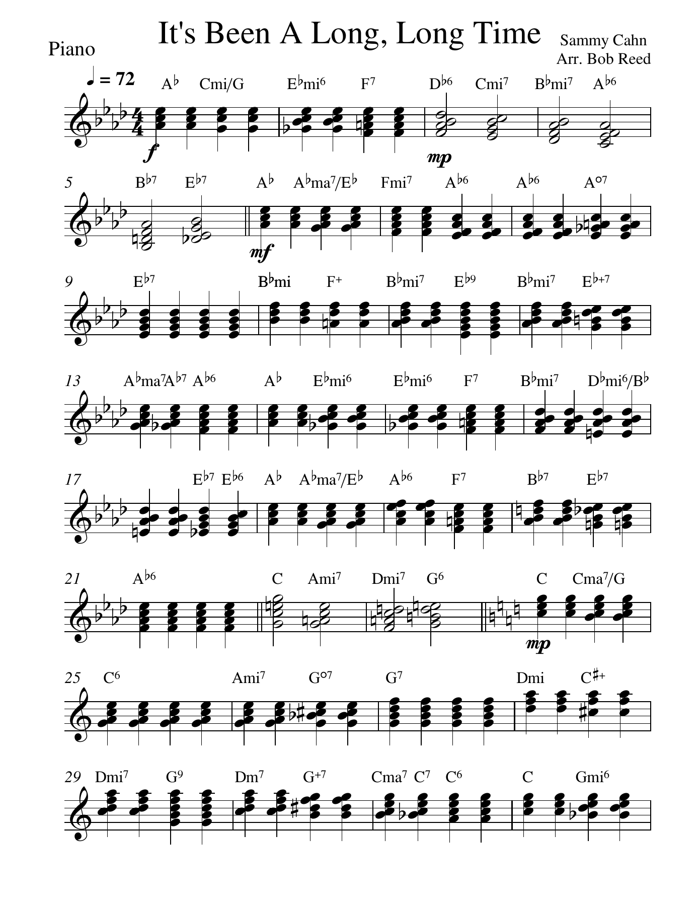 LLT Piano — sheet music cover (first page)