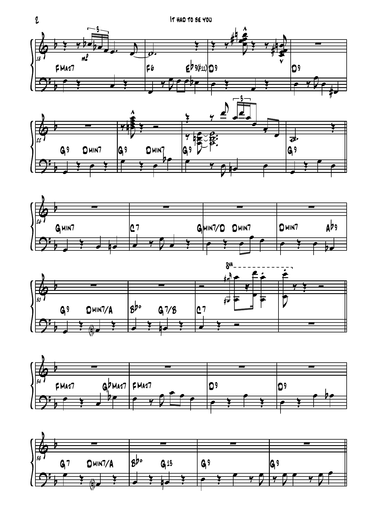 It had to be you - 017 Piano — page 2