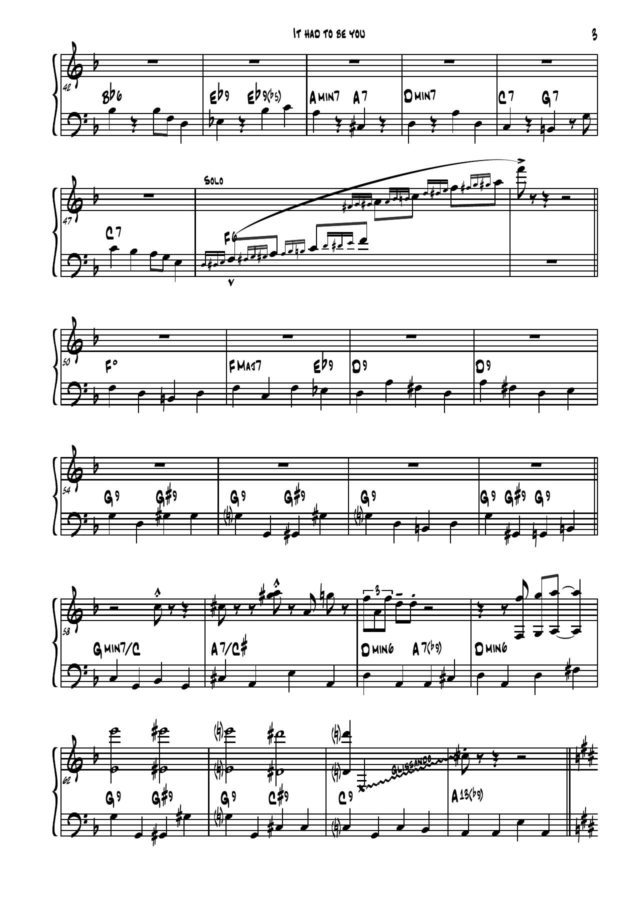 It had to be you - 017 Piano — page 3