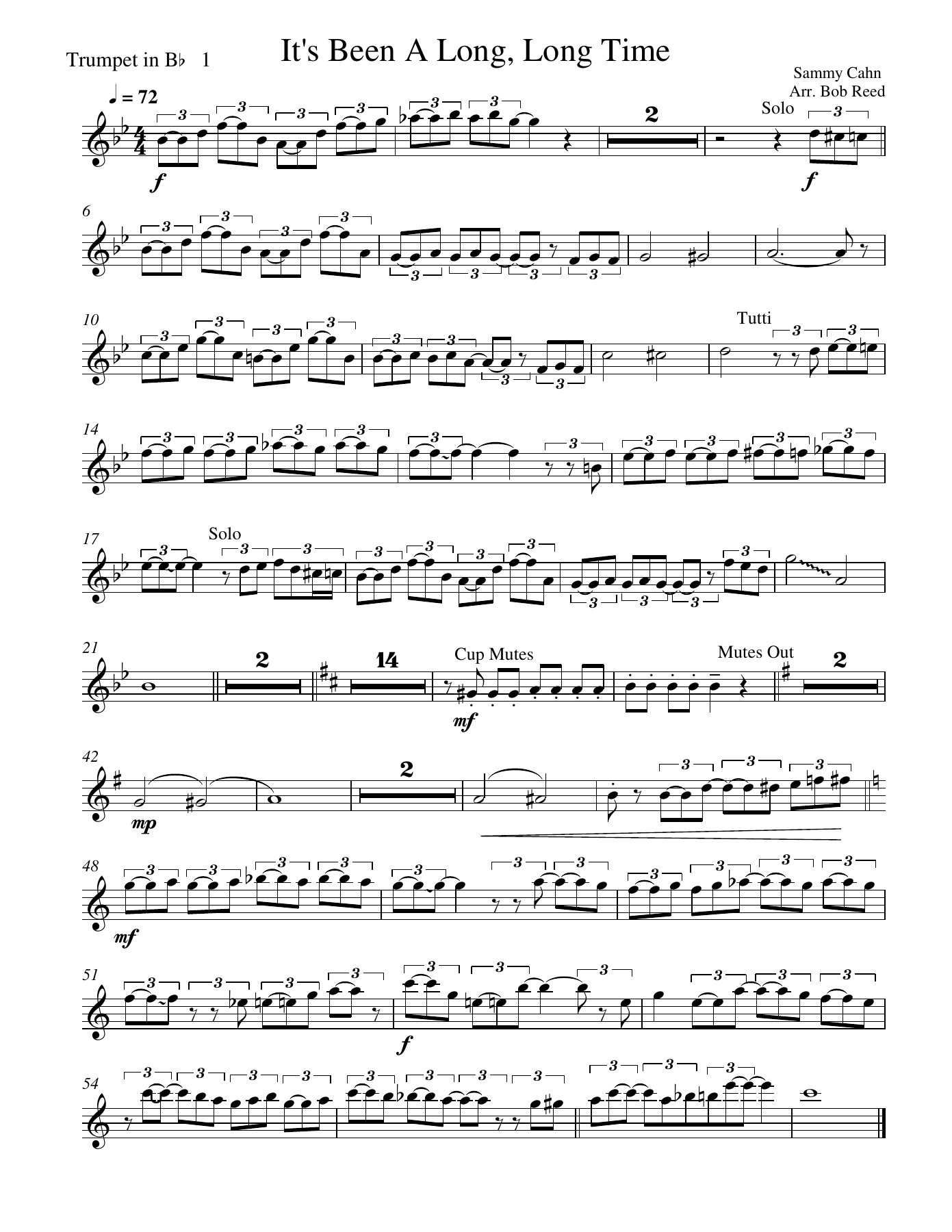 LLT Trpt — sheet music cover (first page)