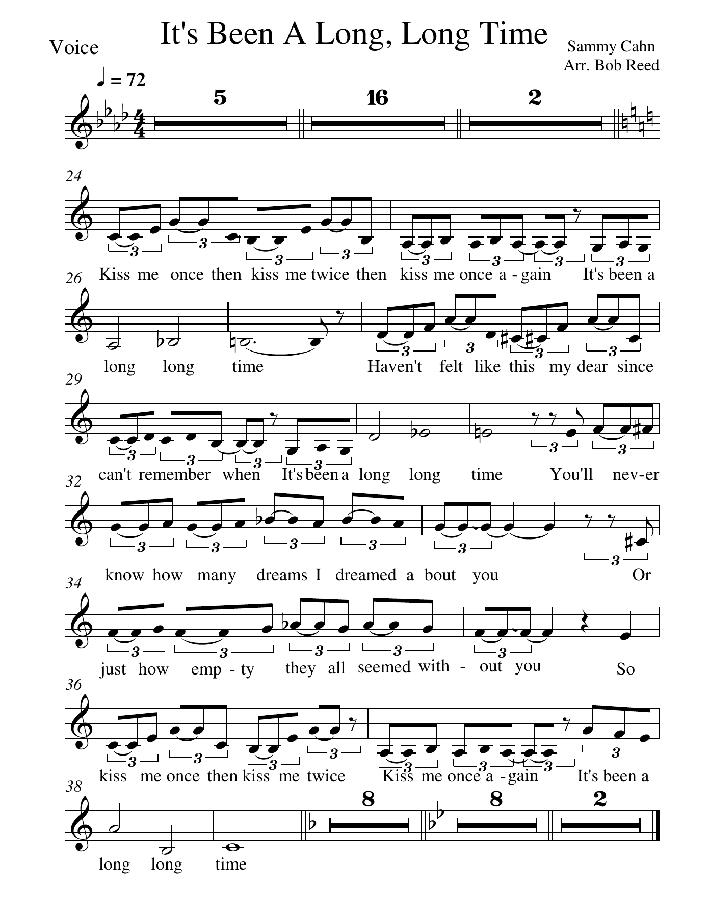 LLT Vocal — sheet music cover (first page)