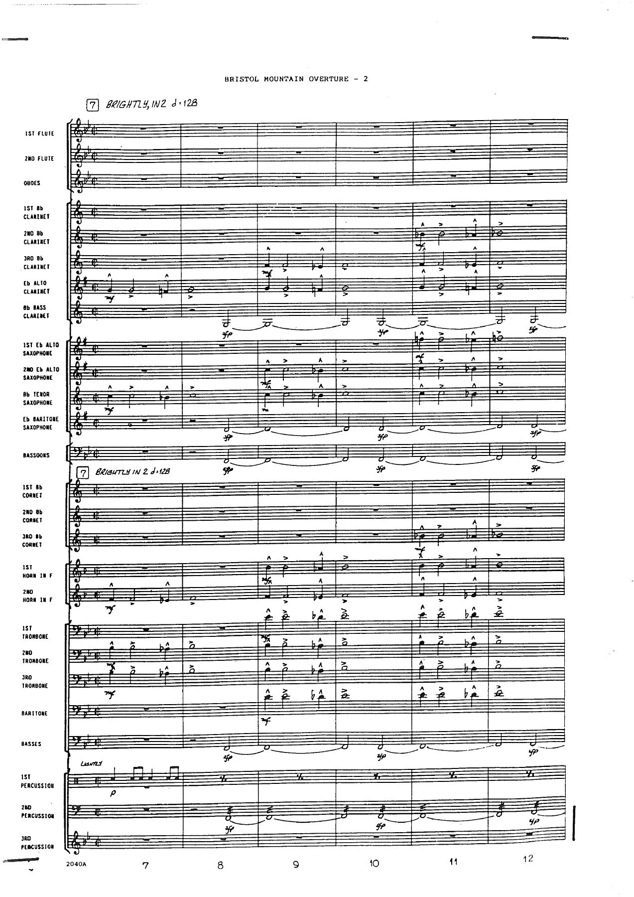 Bristol Mountain Overture — page 2