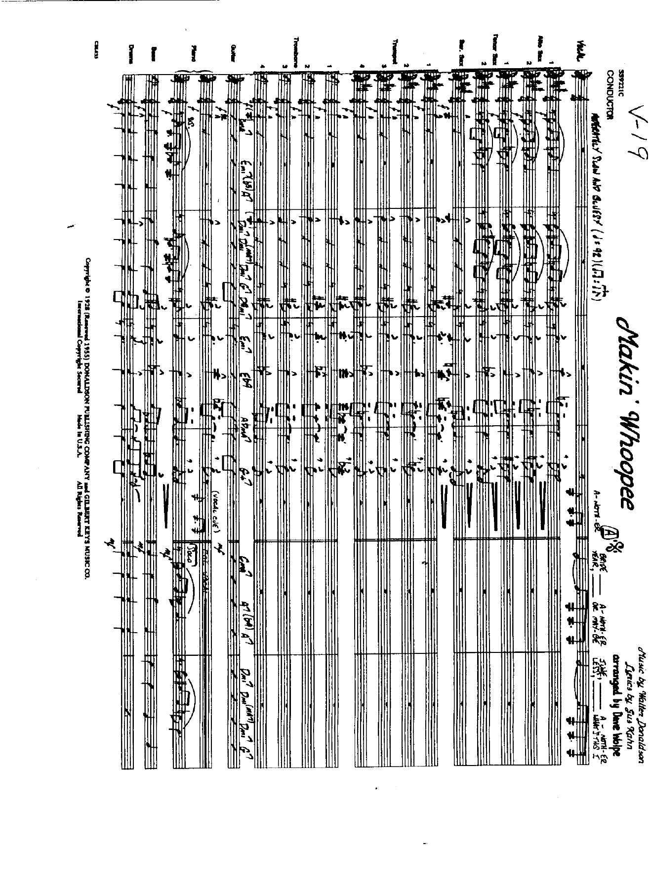 Makin Whoopee — sheet music cover (first page)